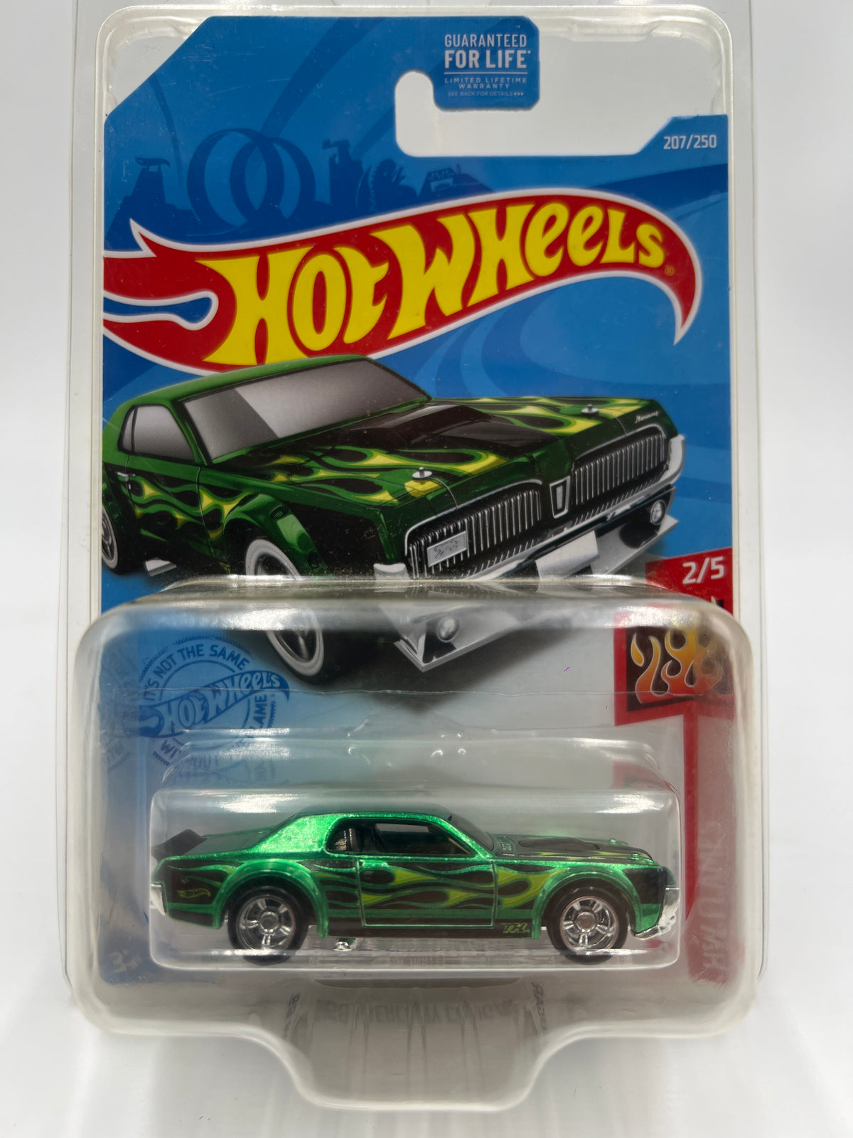 2021 Hot Wheels Super Treasure Hunt #207 68 Mercury Cougar Green W/Protector