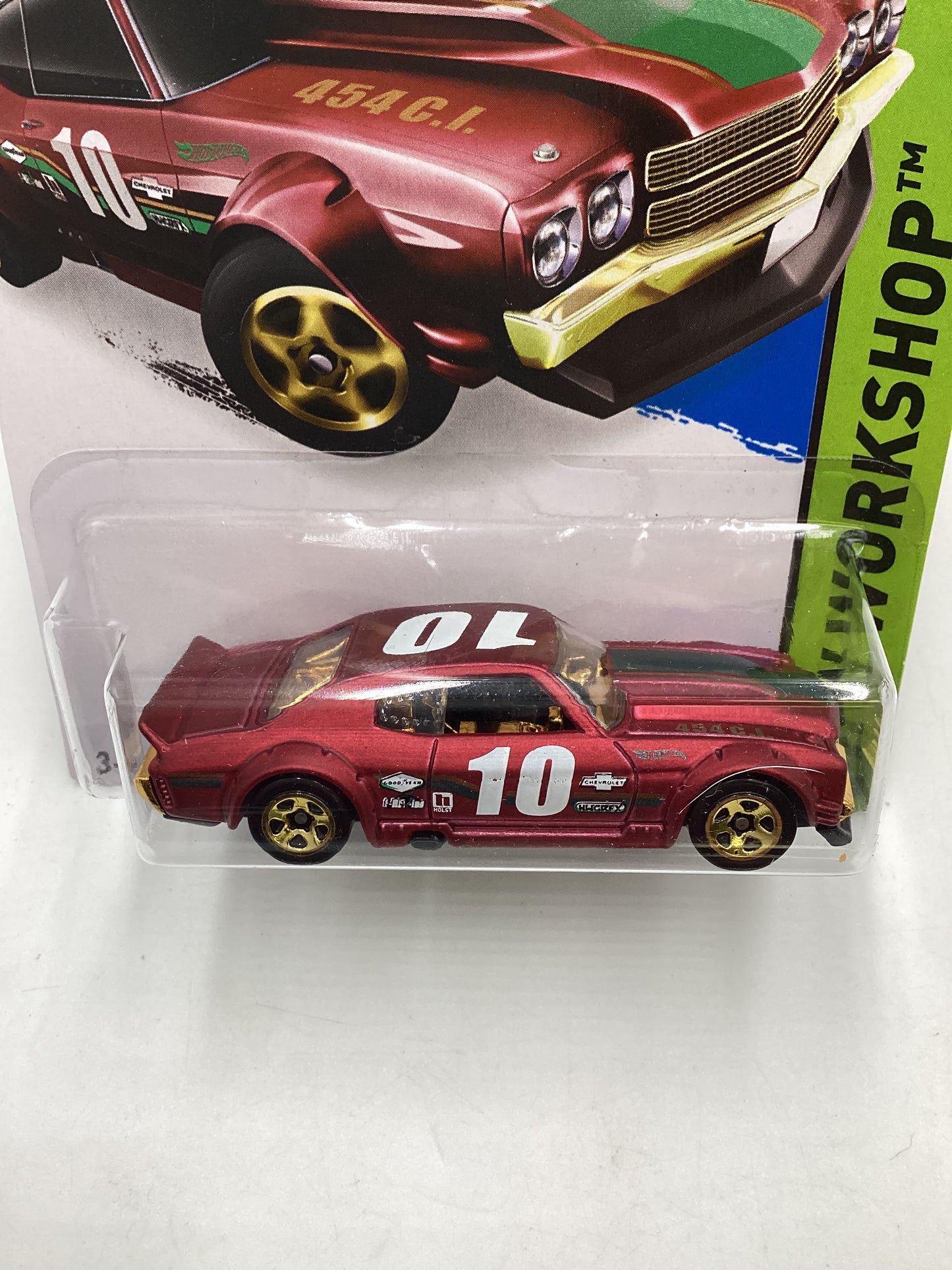 2015 Hot Wheels Workshop #194 70 Chevy Chevelle Satin Red 11H