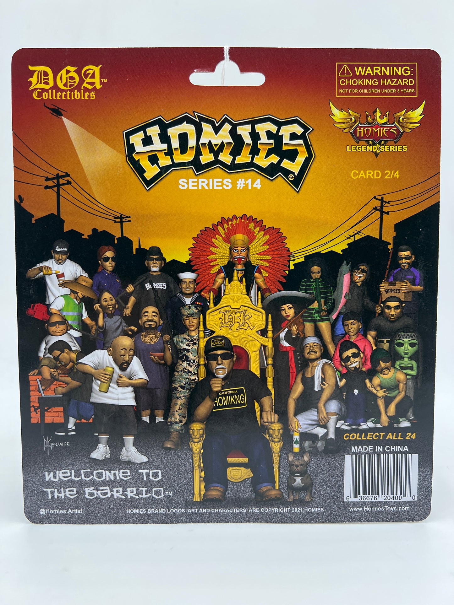 DGA Collectibles Homies Legend Series #14 Card 2/4 223F