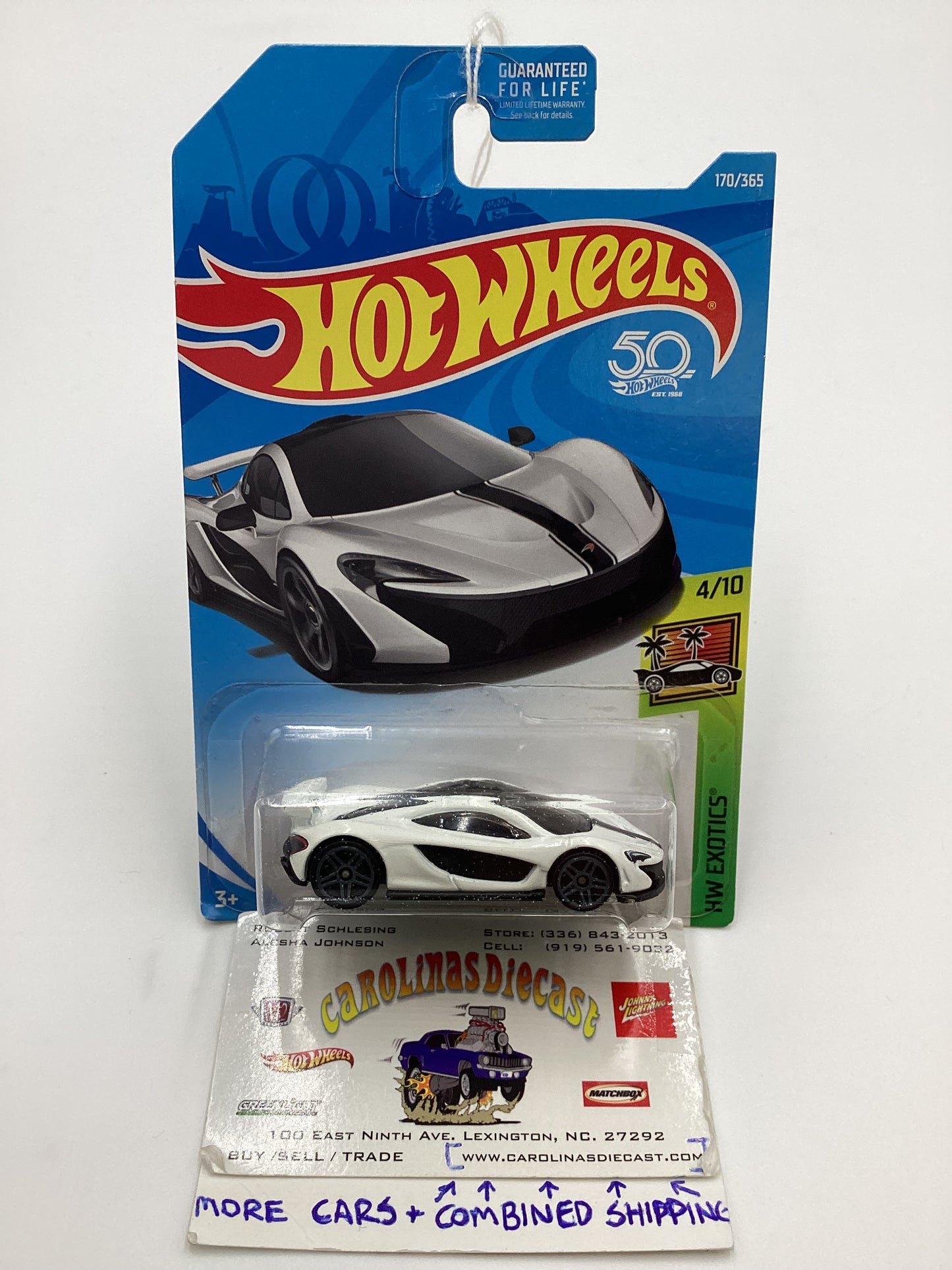 2018 Hot Wheels #170 McLaren P1 White 102i