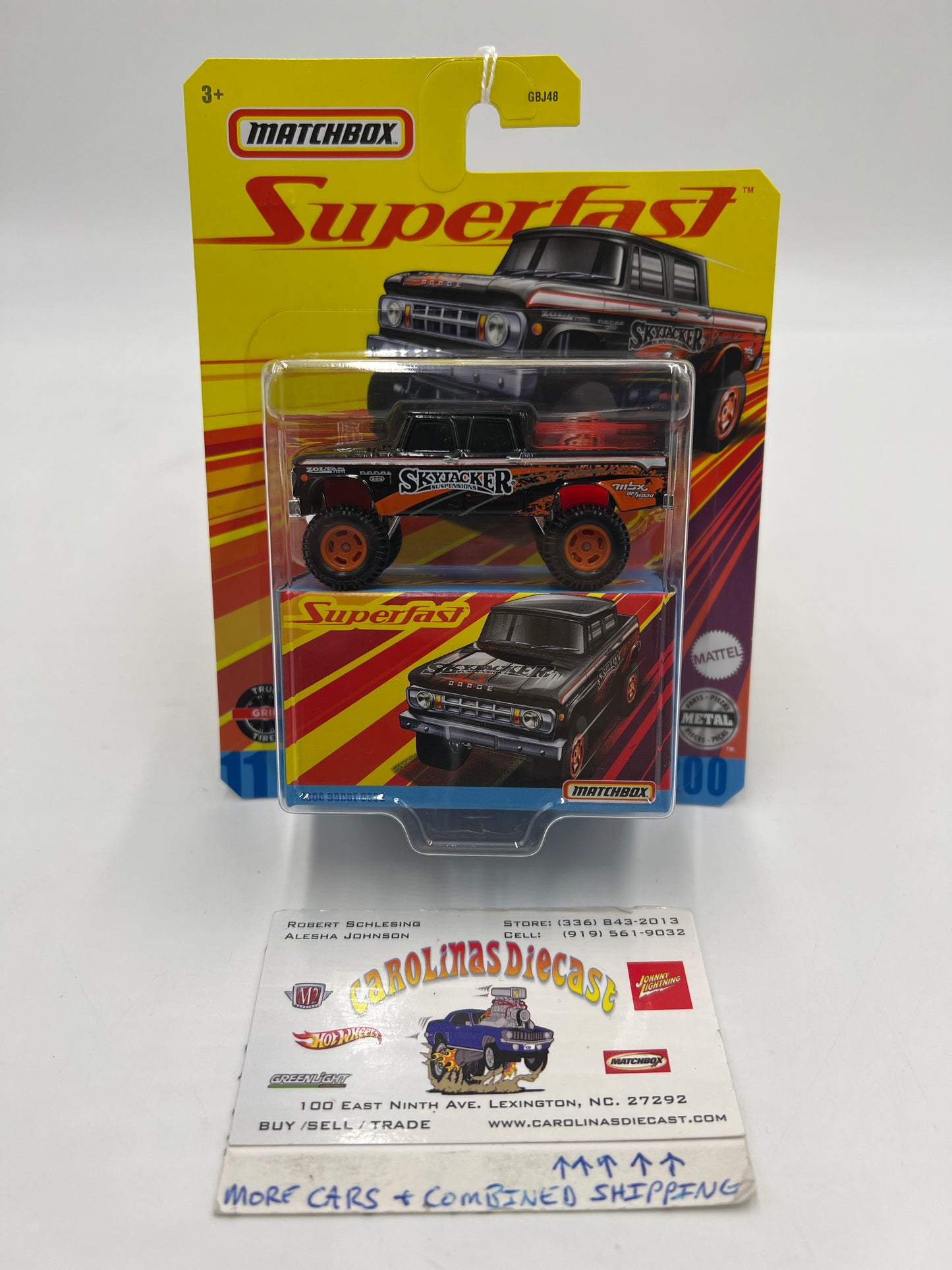 Matchbox Superfast #11 1968 Dodge D200 Black 169B