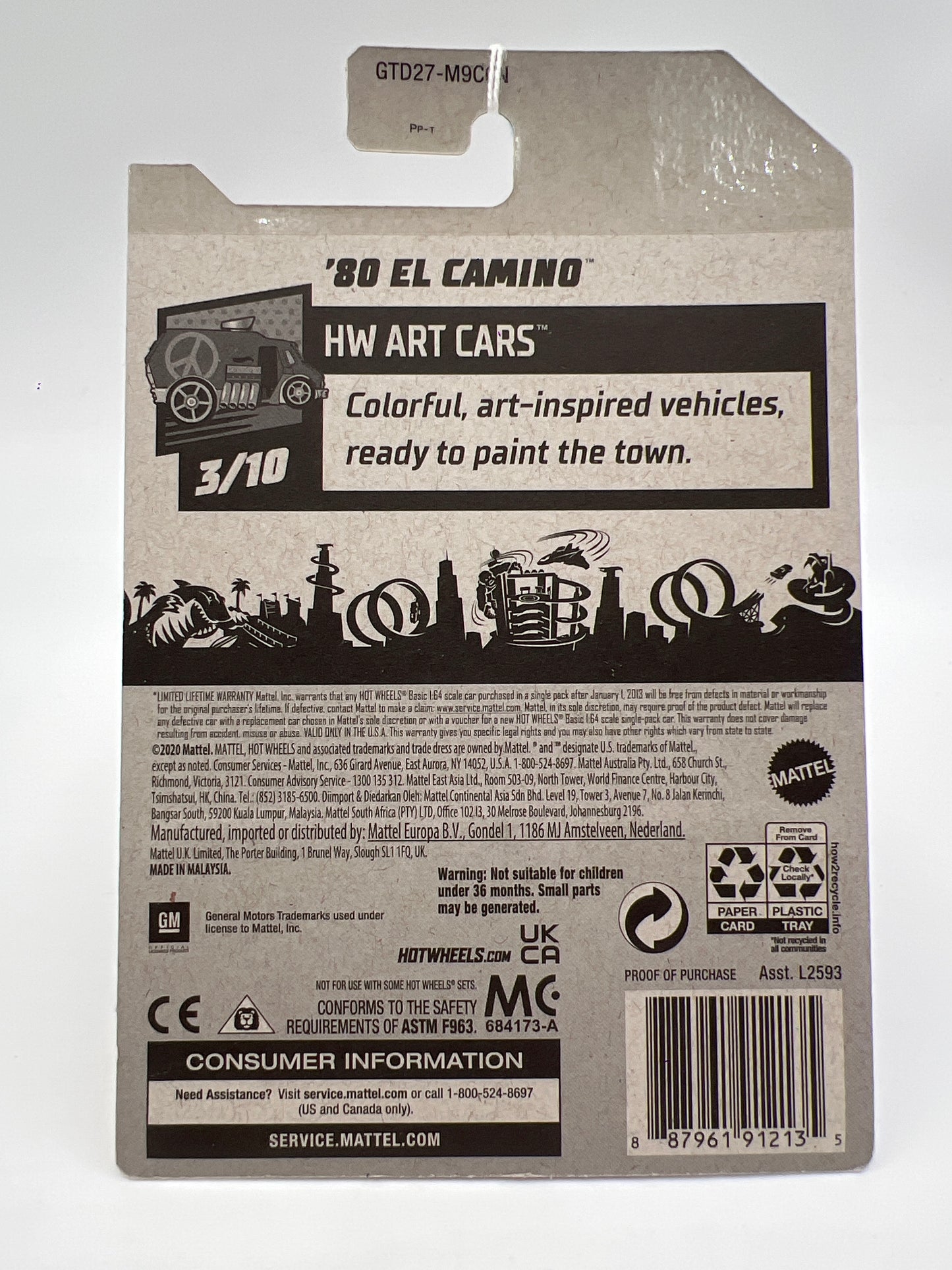 2021 Hot Wheels Walmart Exclusive Zamac 14 #44 80 El Camino