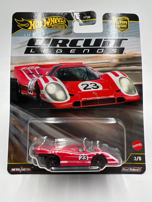 2025 Hot Wheels Car Culture Premium Circuit Legends #3 Porsche 917KH Red 258F