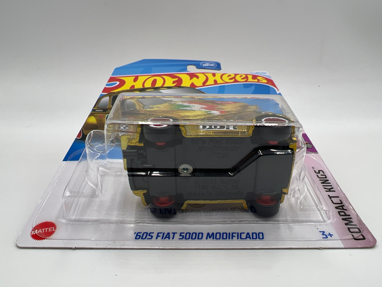 2024 Hot Wheels Super Treasure Hunt #117 60s Fiat 500D Modificado Gold W/Protector