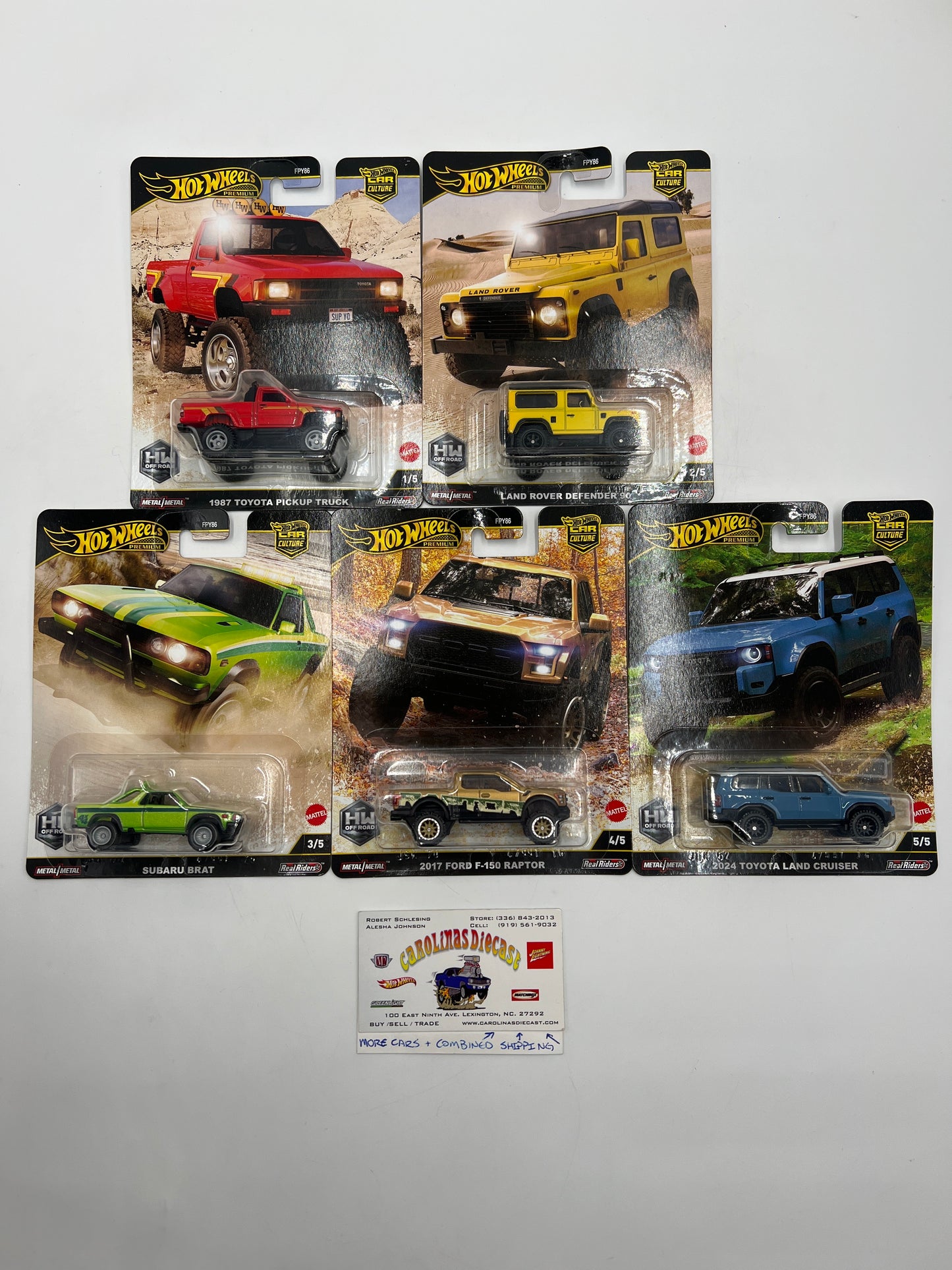 2025 Hot Wheels Car Culture Premium HW Off Road Full Set Of 5