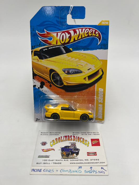 2011 Hot Wheels New Models #20 Honda S2000 Yellow 79A