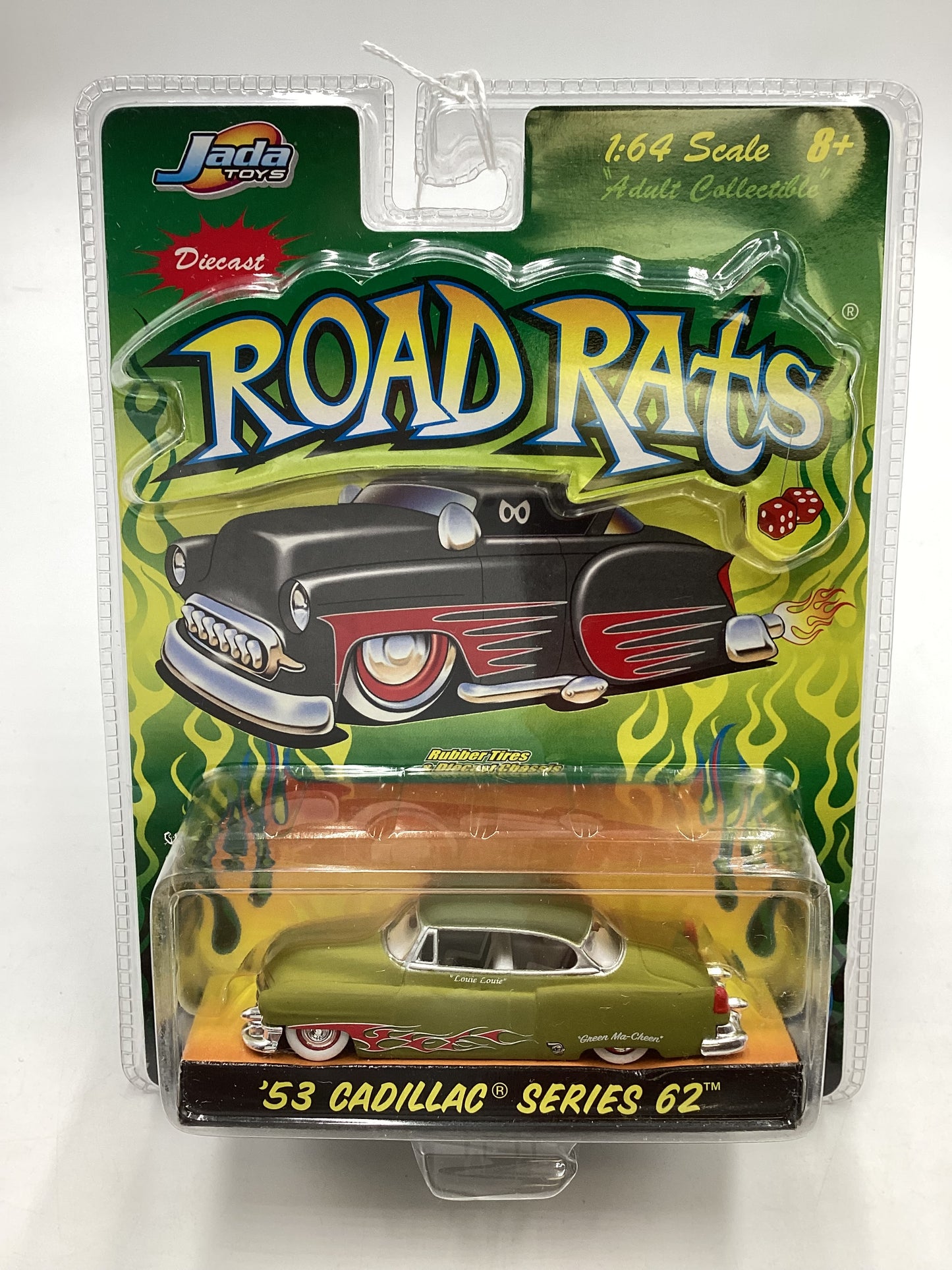 Jada Diecast Road Rats 53 Cadillac Series 62 Green 212H