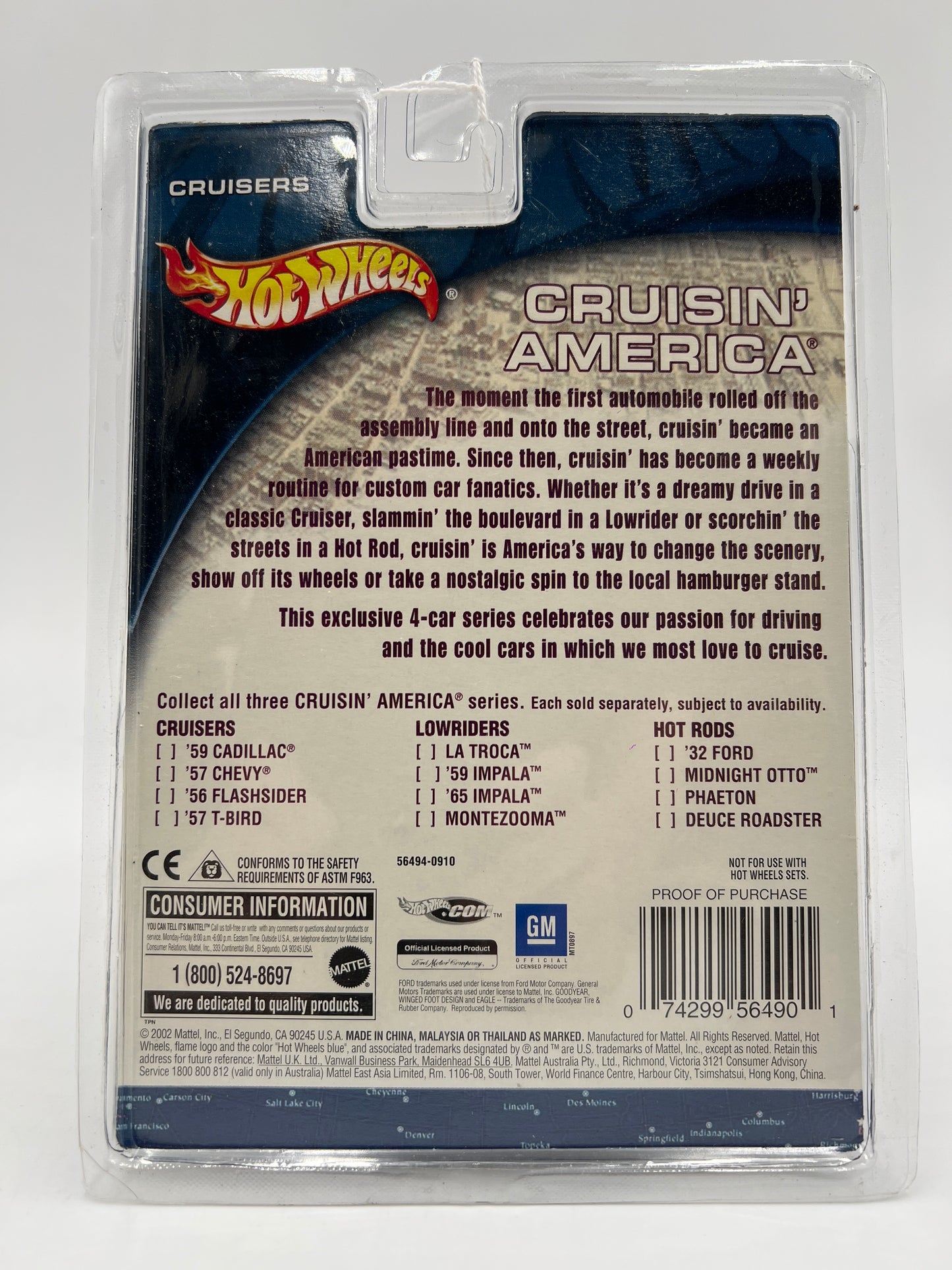 Hot Wheels Cruisin America Cruisers 57 T-Bird Pink SR