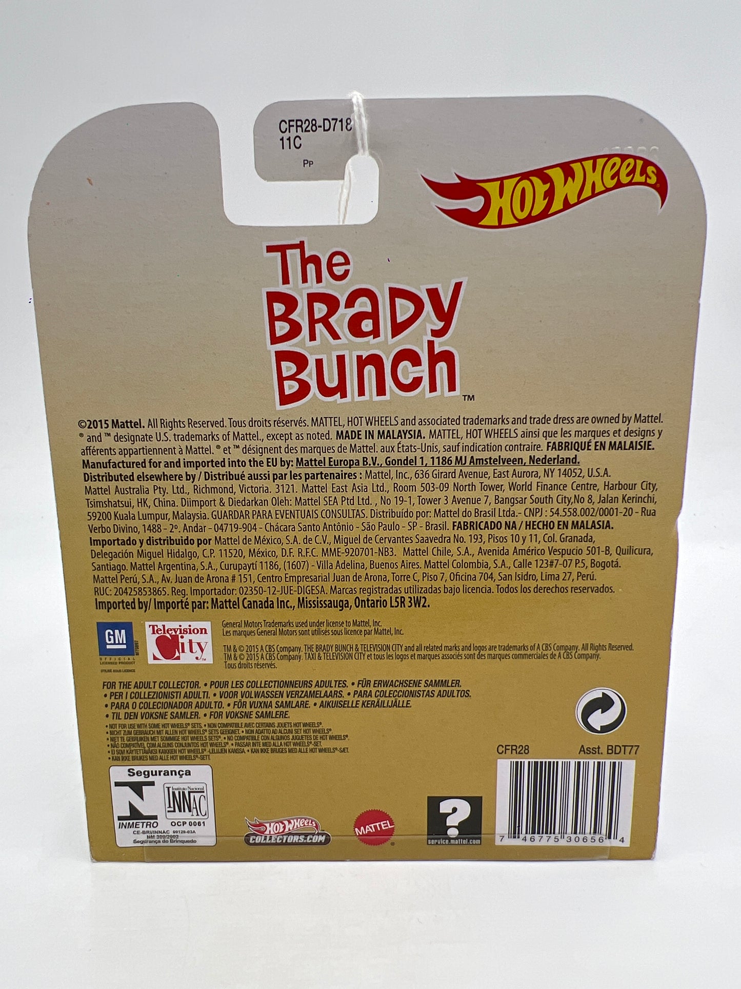 Hot Wheels Premium Retro Entertainment The Brady Bunch 56 Chevy Black 244B