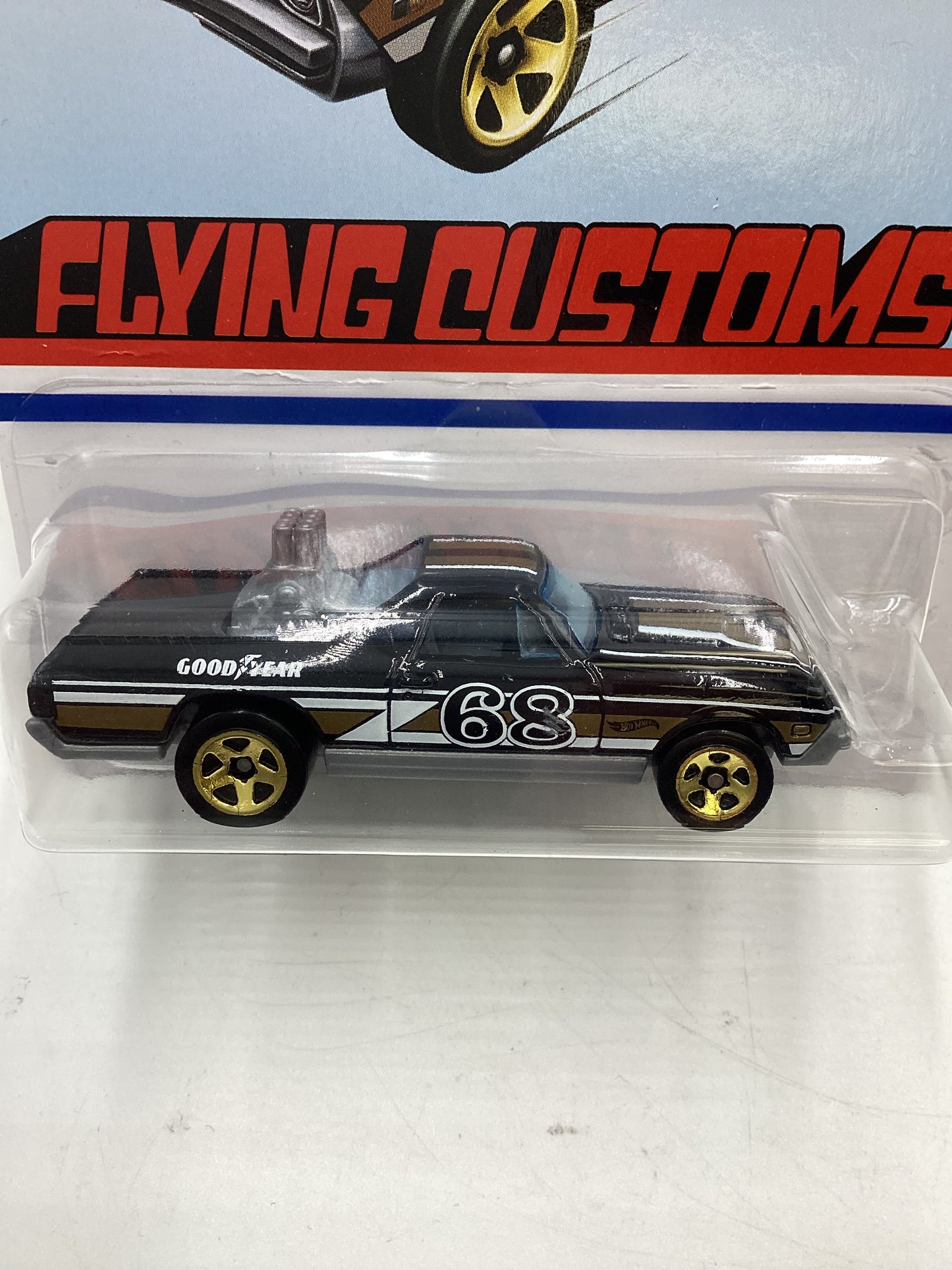 Hot Wheels Target Exclusive Flying Customs 68 El Camino Black 154G