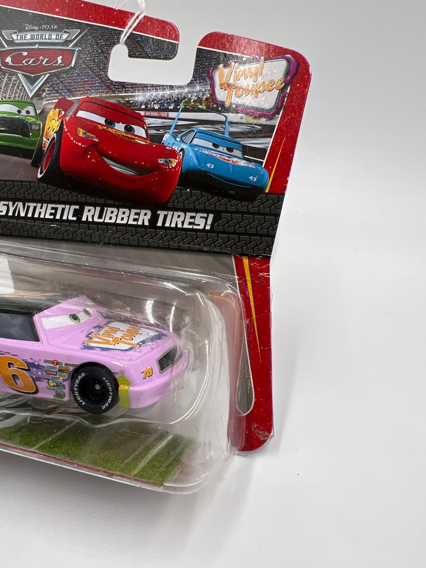 Disney Pixar The World Of Cars Rubber Tires Vinyl Toupee No 76 137B