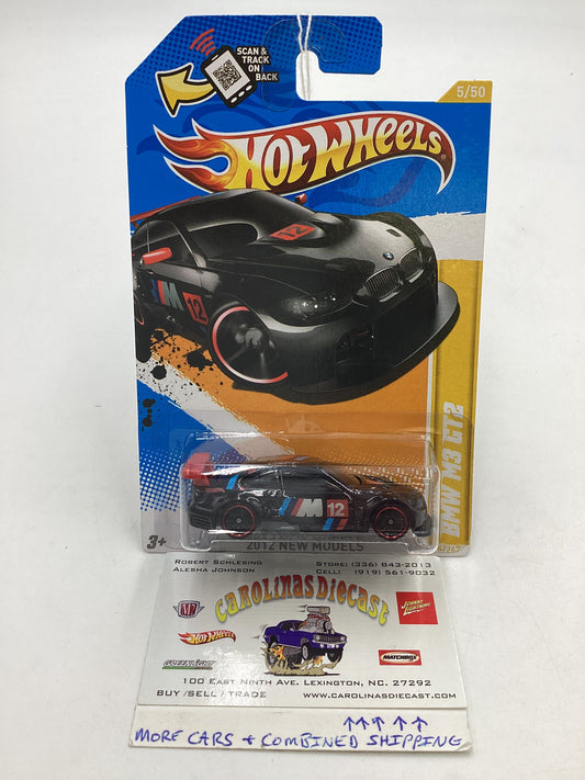 2012 Hot Wheels New Models #5 BMW M3 GT2 Black