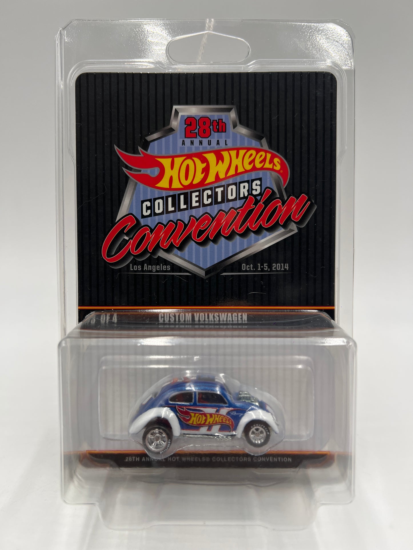 2014 Hot Wheels 28th Annual Collectors Convention LA #1781/2000 Custom Volkswagen Beetle W/Protector