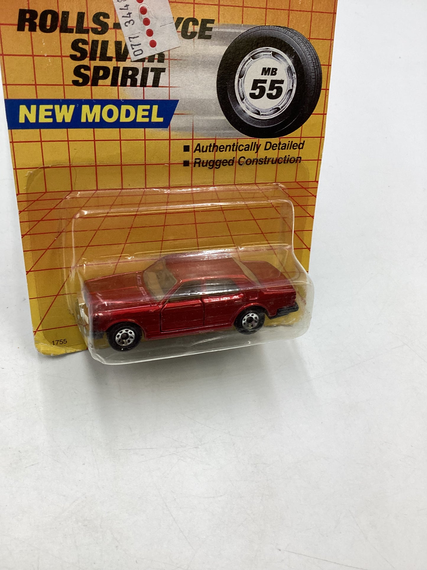 Matchbox #55 New Model Rolls Royce Silver Spirit Red Card not mint