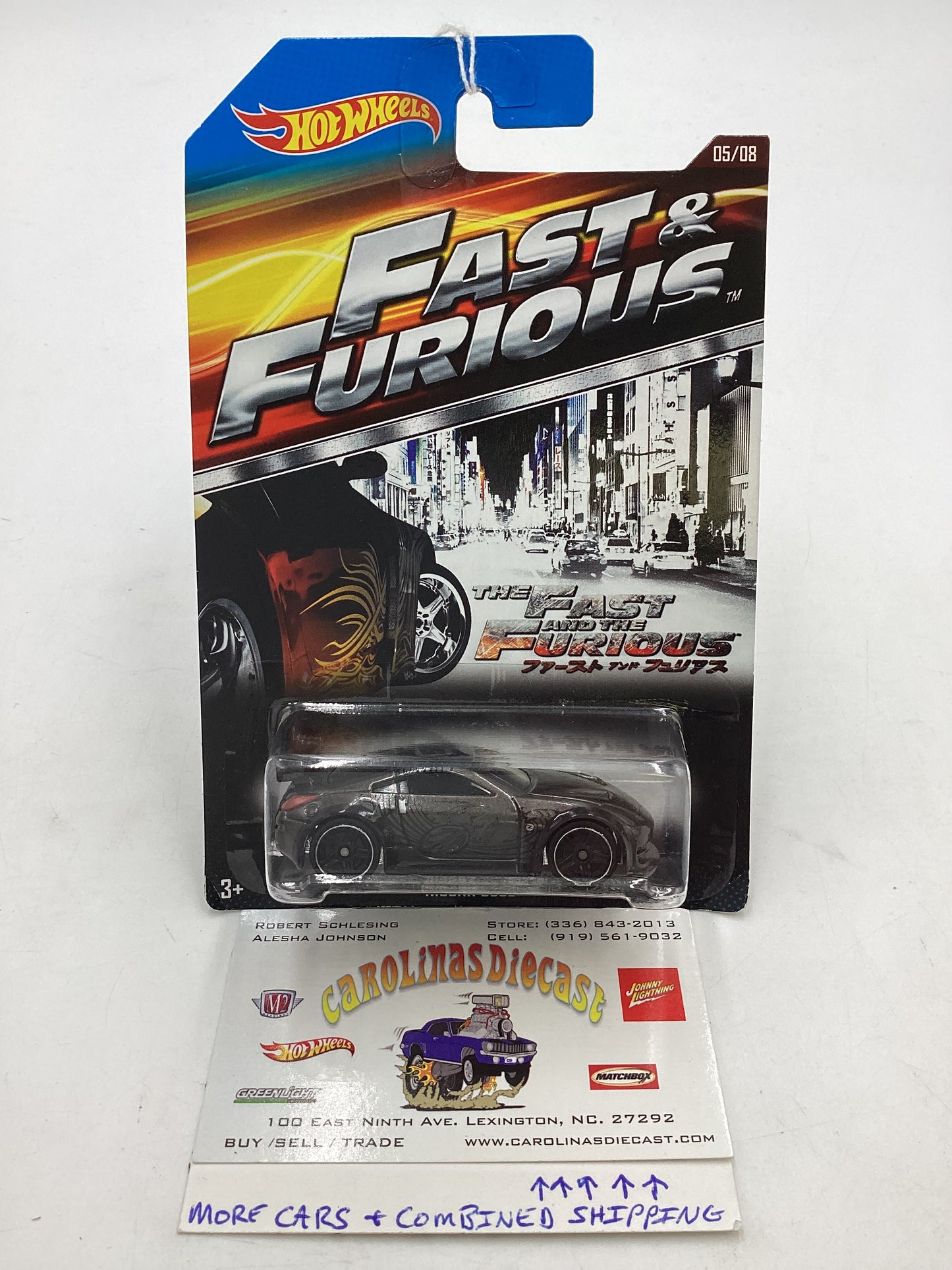 2014 Hot Wheels Fast & Furious Tokyo Drift Nissan 350Z #5 with protector 69B