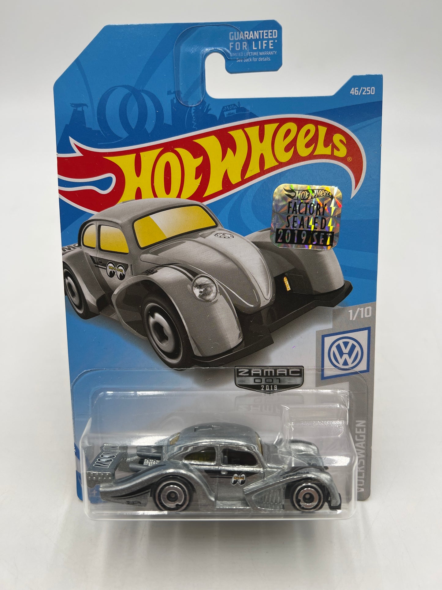 2019 Hot Wheels Factory Sealed Zamac 007 #46 Volkswagen Kafer Racer Mooneyes W/Protector