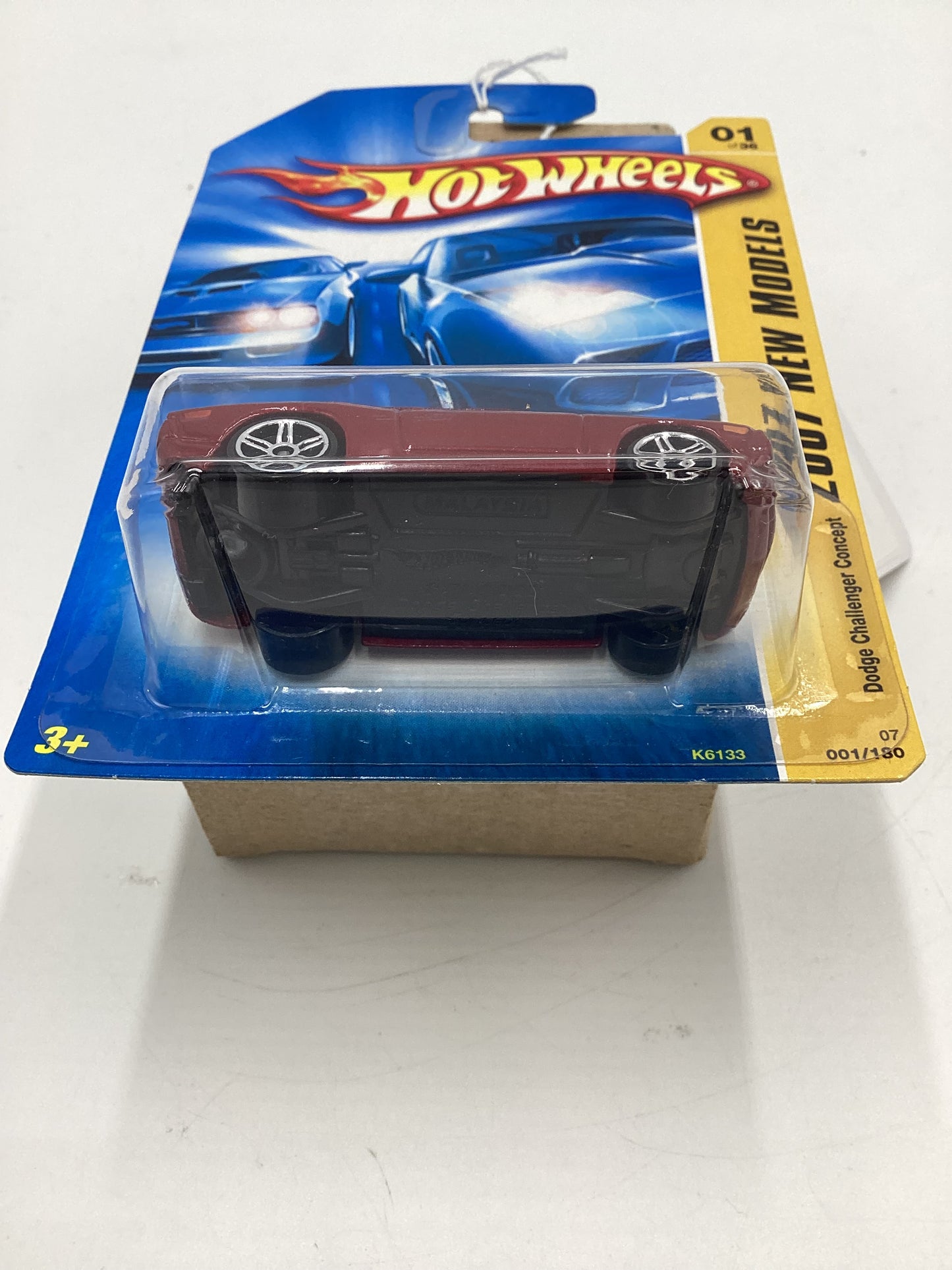 2007 Hot Wheels New Models #1 Dodge Challenger Concept Red 41D