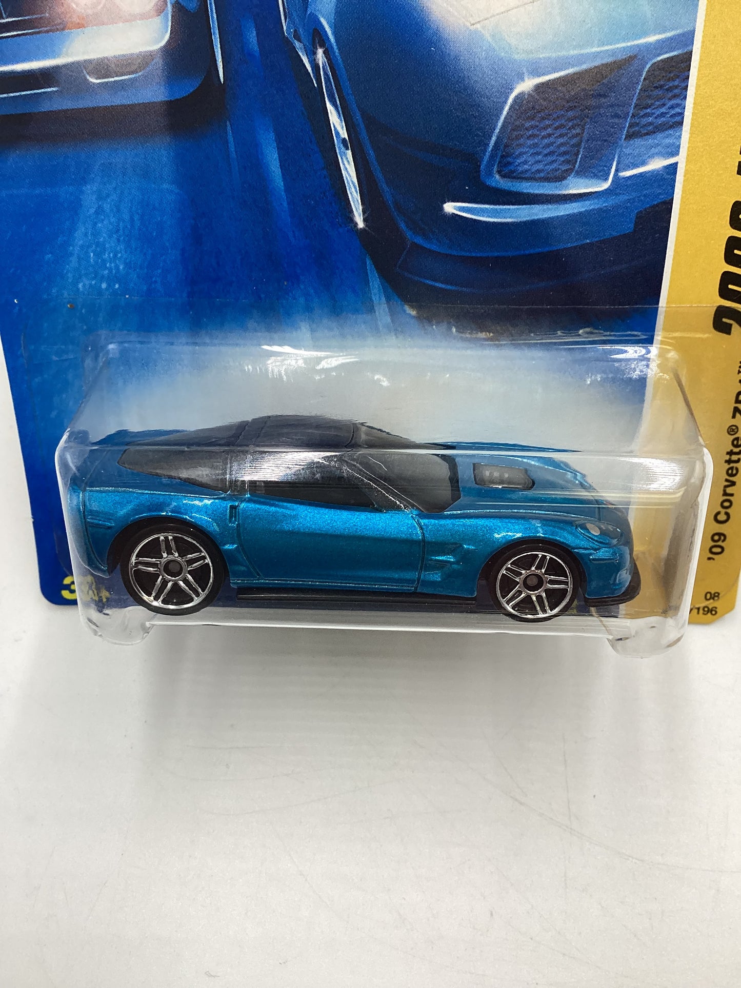 2008 Hot Wheels New Models #9 09 Corvette ZR1 Blue 2B