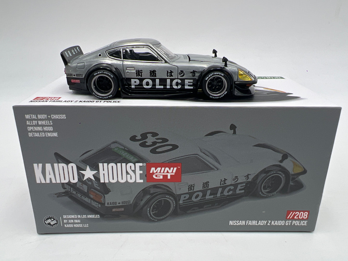 Mini GT Kaido House #208 CHASE Nissan Fairlady Z Kaido GT Police