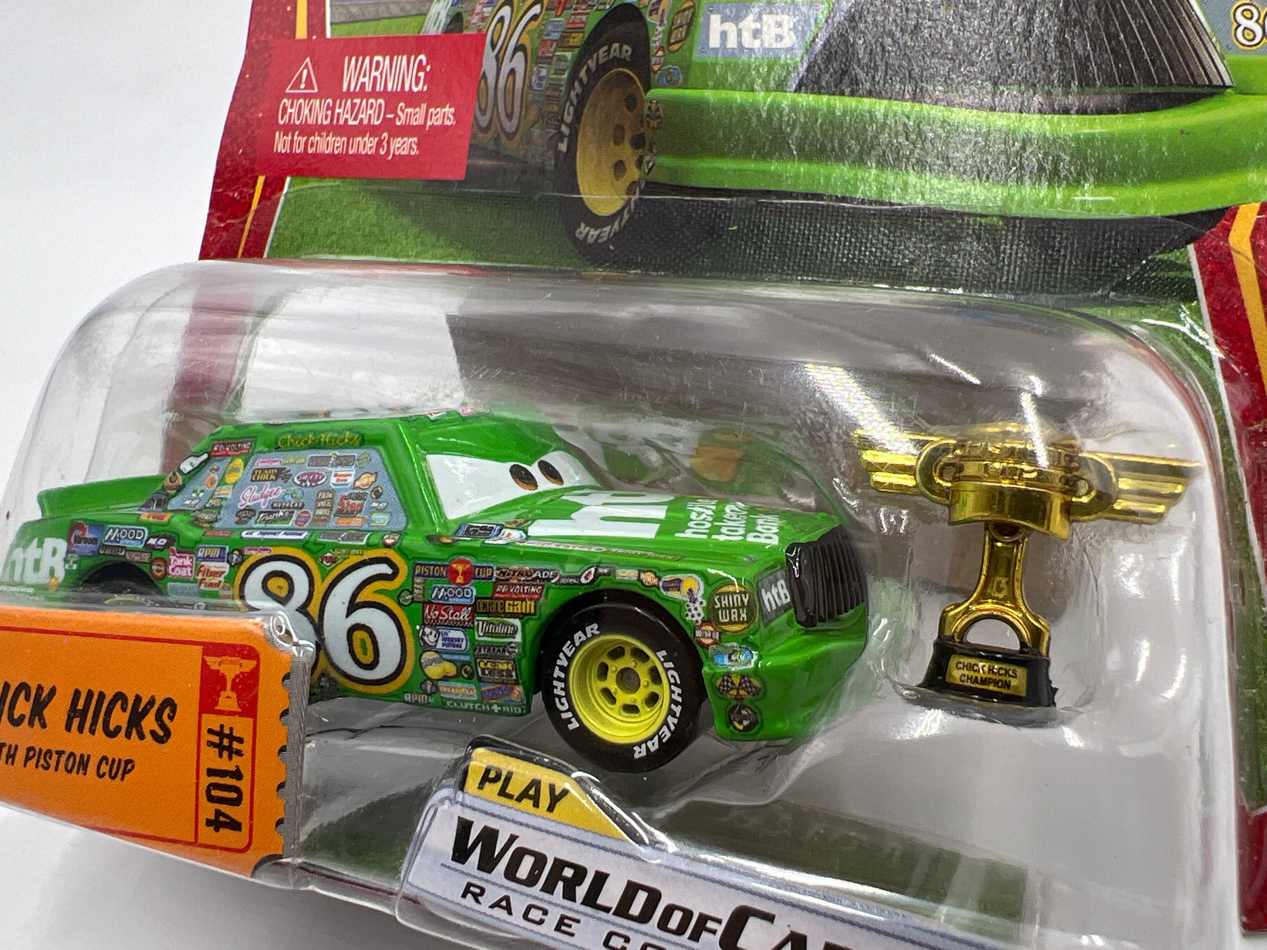 Disney Pixar The World Of Cars #104 CHASE Chick Hicks With Piston