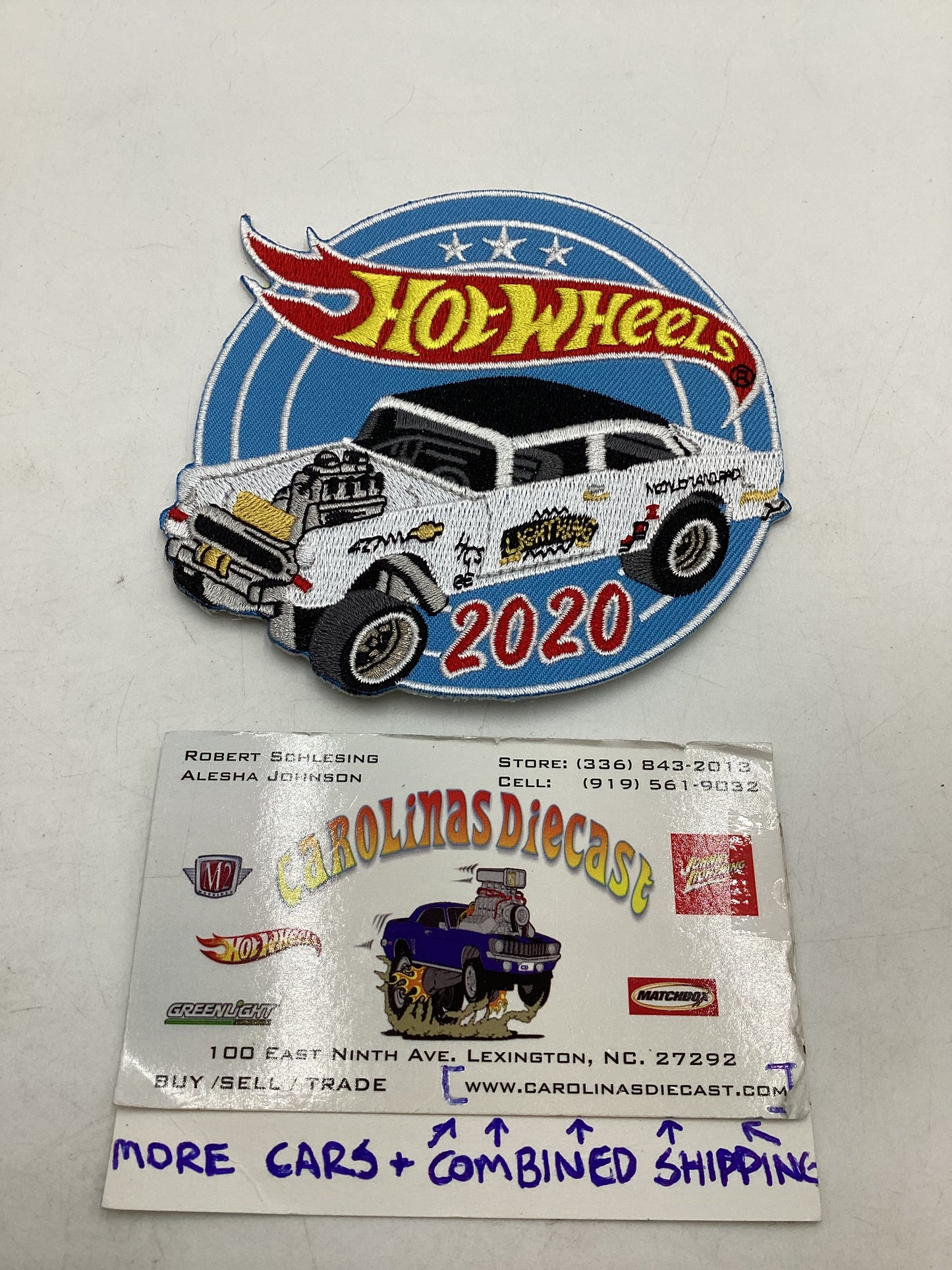 Hot wheels 2020 20th Nationals Charlotte NC 55 Chevy Gasser Patch