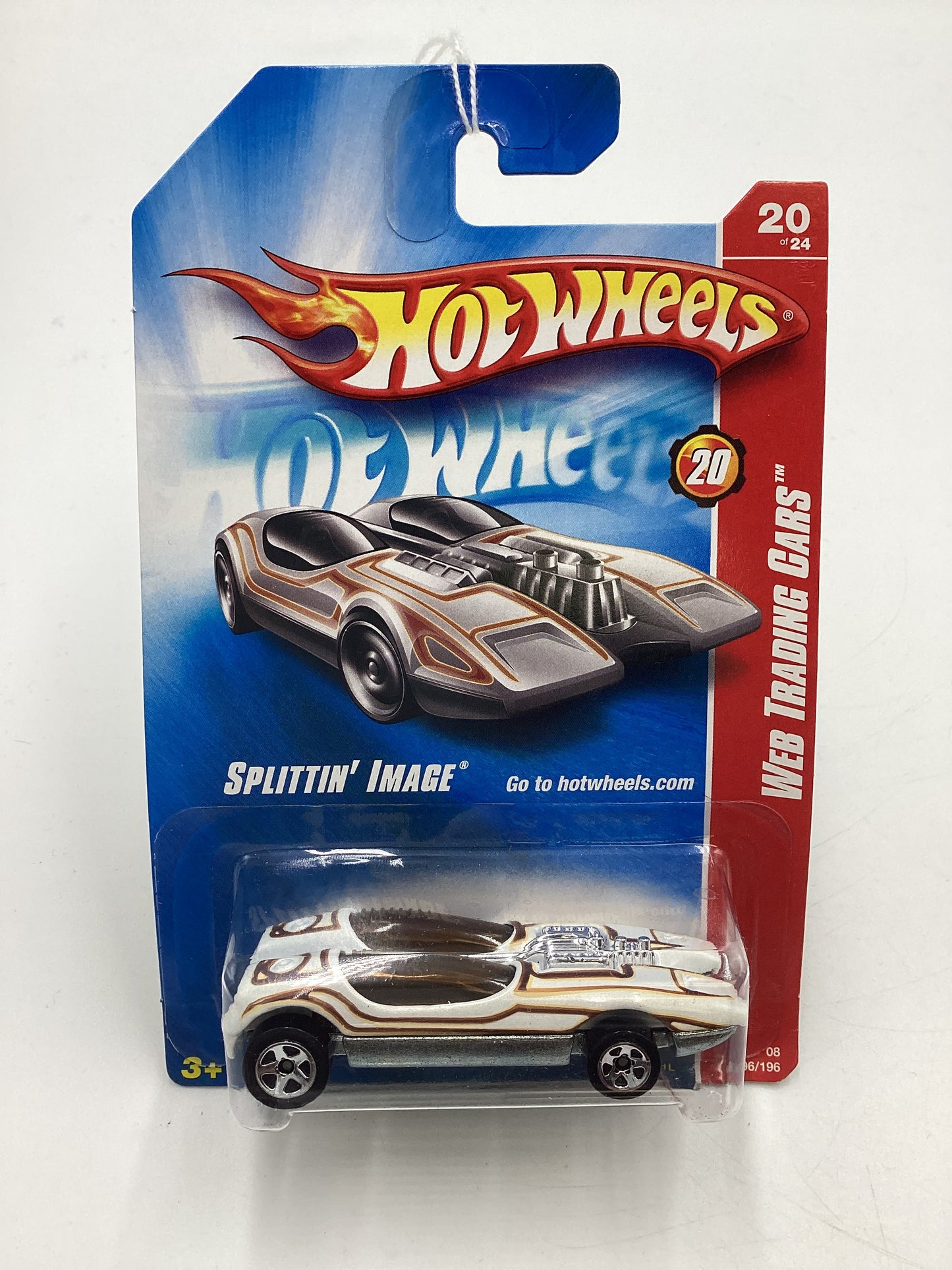 2008 Hot Wheels Web Trading Cars #96 Splittin Image White