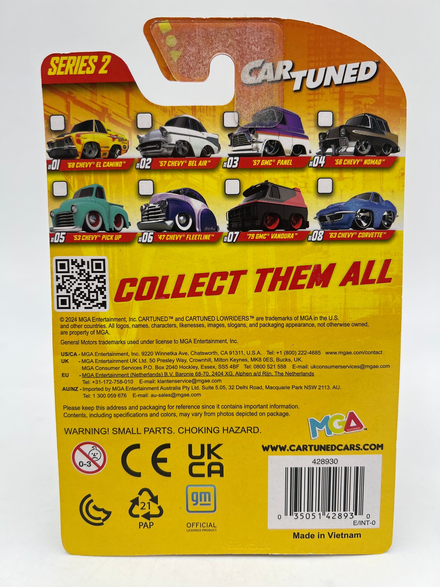 Car Tuned Series 2 Walgreens Exclusive #1 68 Chevy El Camino Yellow 180J