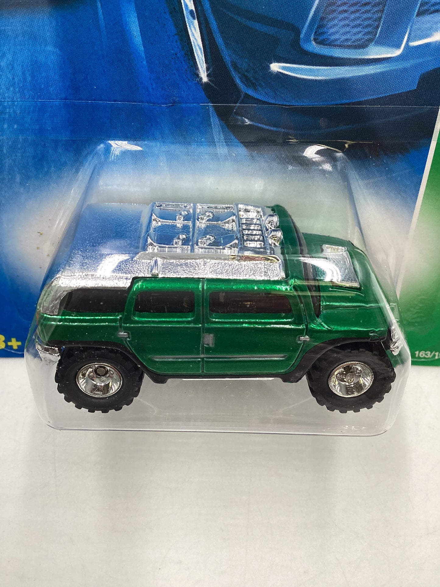 2008 Hot Wheels Super Treasure Hunt + Treasure Hunt Rockster Green #163 with protector