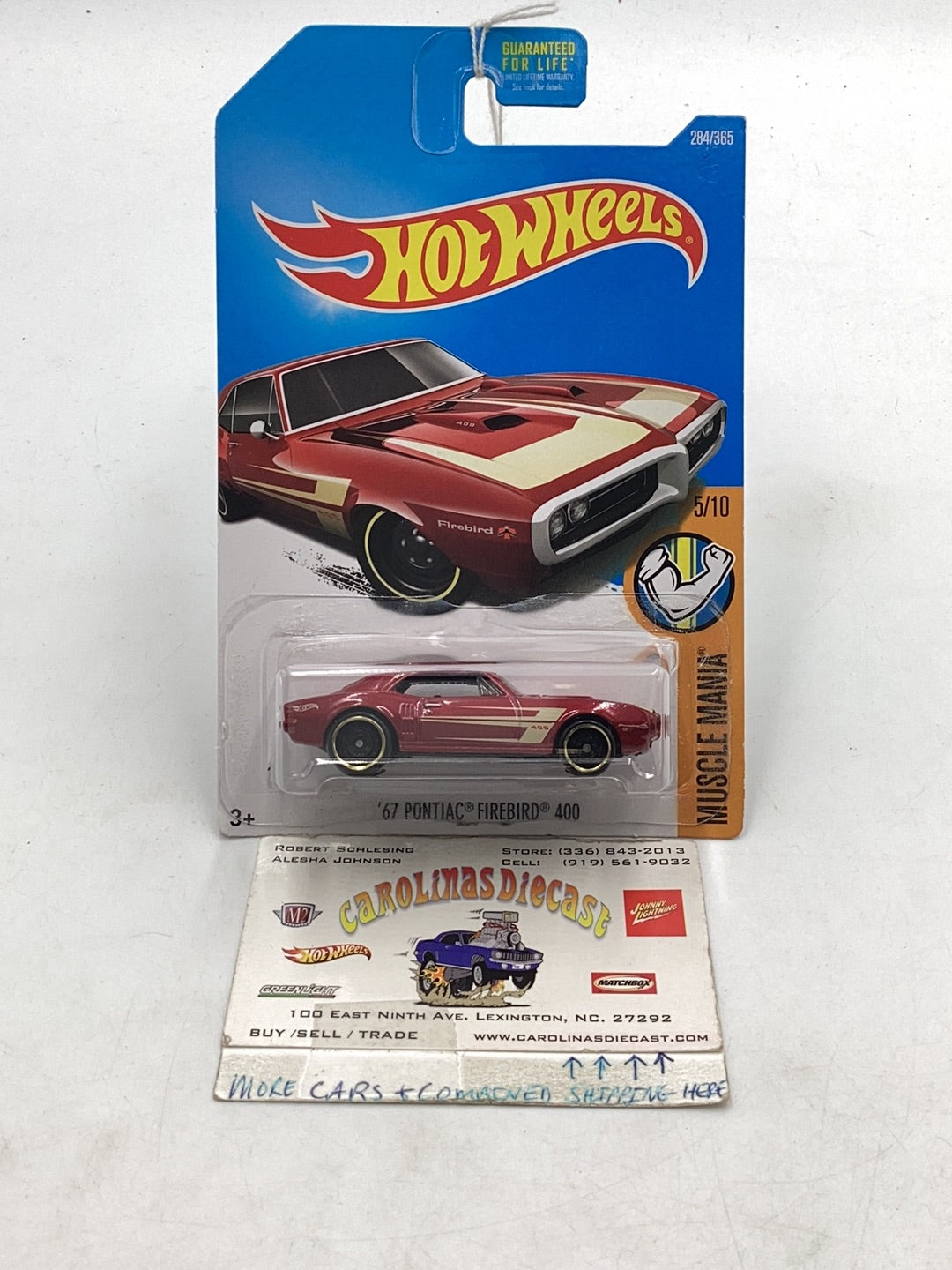 2017 Hot Wheels #284 Custom 67 Pontiac Firebird 400 54G