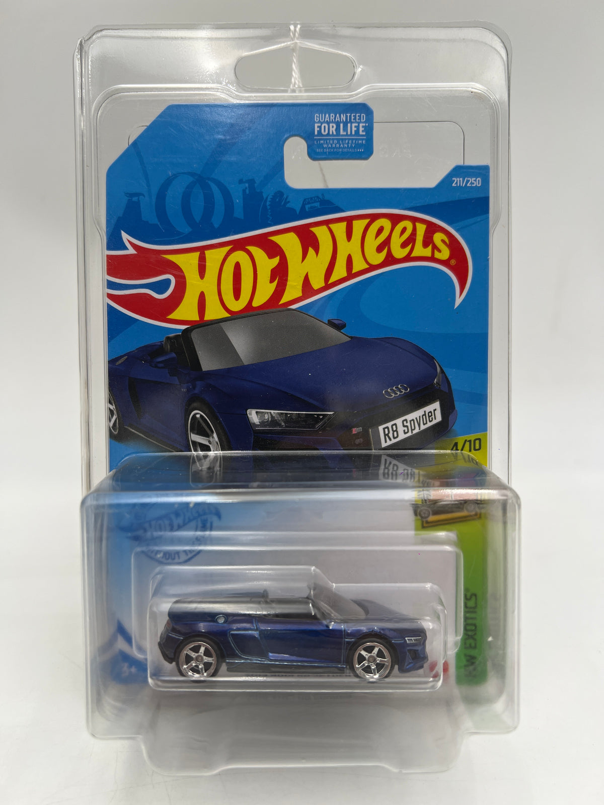 2021 Hot Wheels Super Treasure Hunt #211 2019 Audi R8 Spyder Blue W/Protector