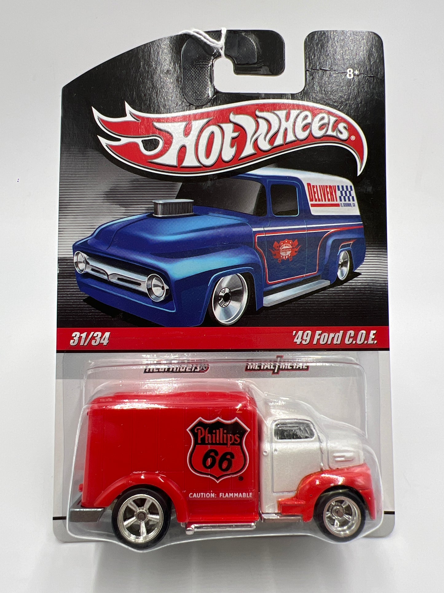 Hot Wheels Slick Rides #31 49 Ford C.O.E. Phillips 66 Red/White 245C
