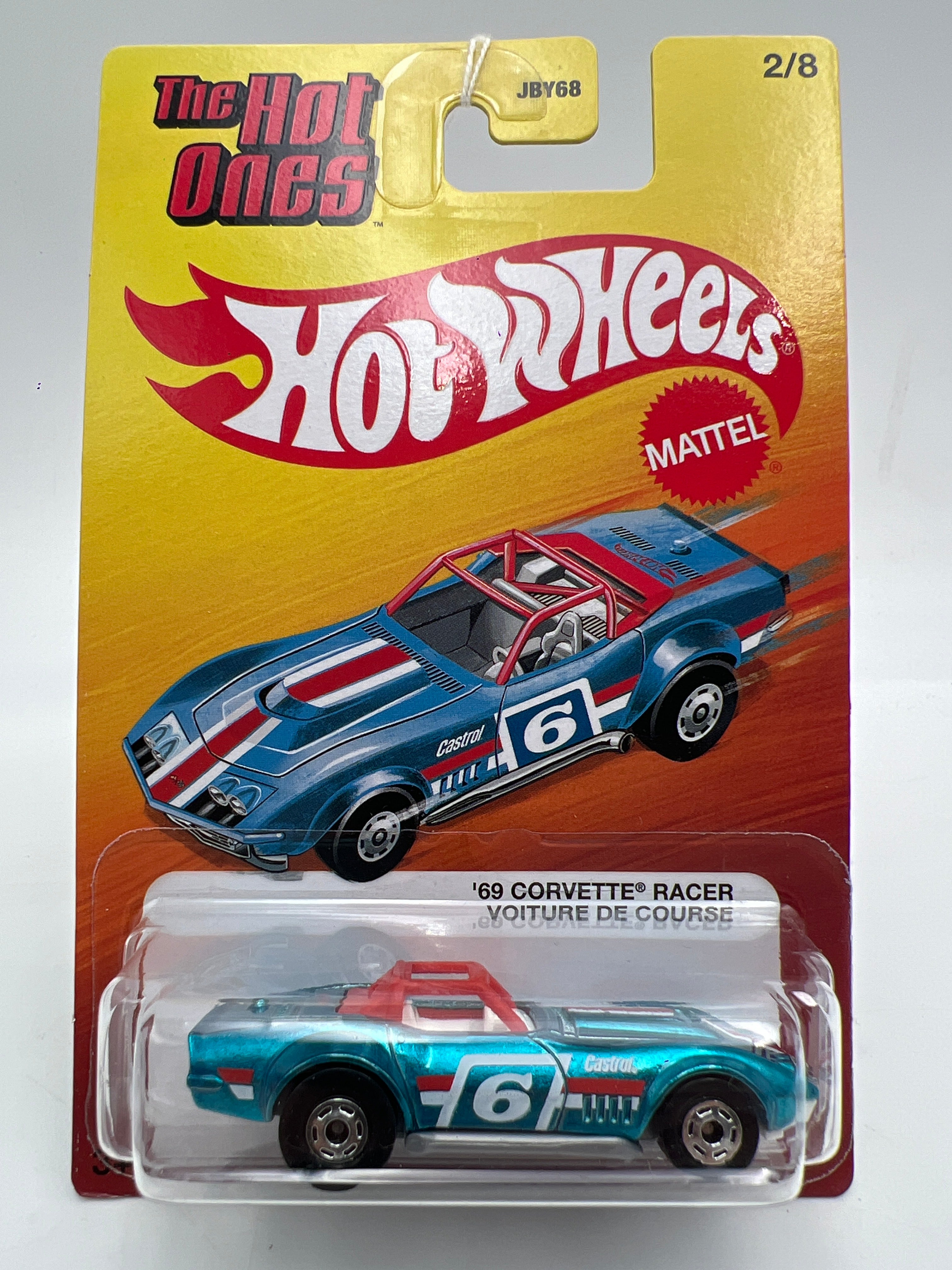 Hot Wheels Target Exclusive The Hot Ones #2 69 Corvette Racer Blue