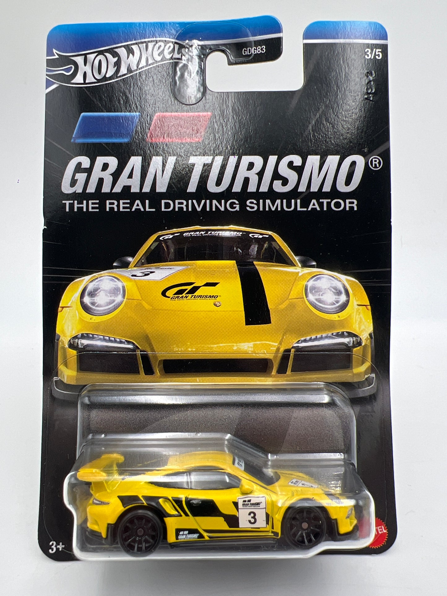 Hot Wheels Gran Turismo #3 Porsche 911 GT3 RS Yellow 158J