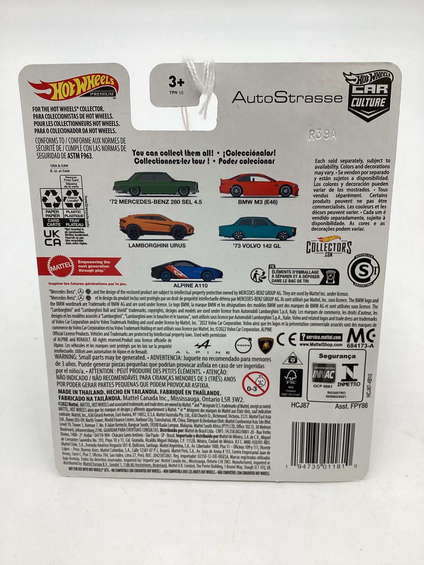 Hot wheels Auto Strasse 4/5 73 Volvo 142 GL 252C