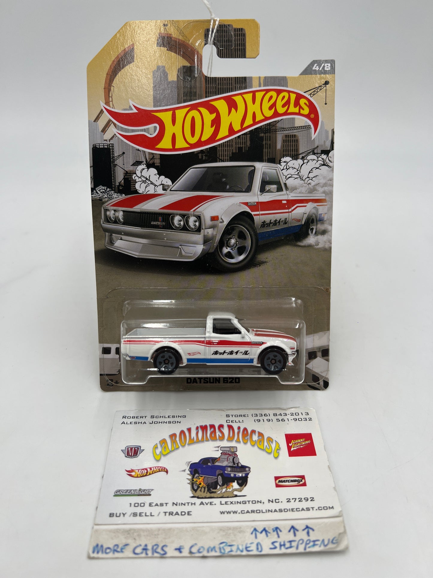 2015 Hot Wheels RAD Truck Series #4 Datsun 620 White 158D