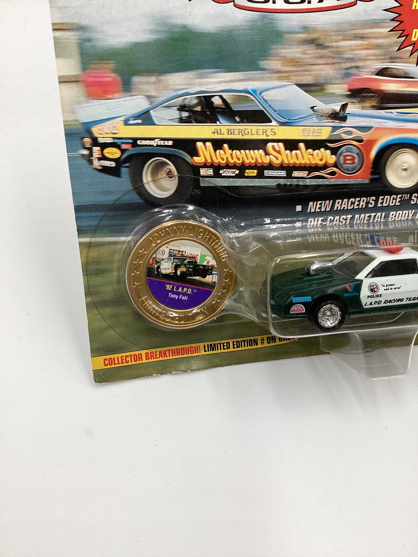 Johnny Lightning Dragsters U.S.A 92 L.A.P.D. Toni Foti Camaro 222H