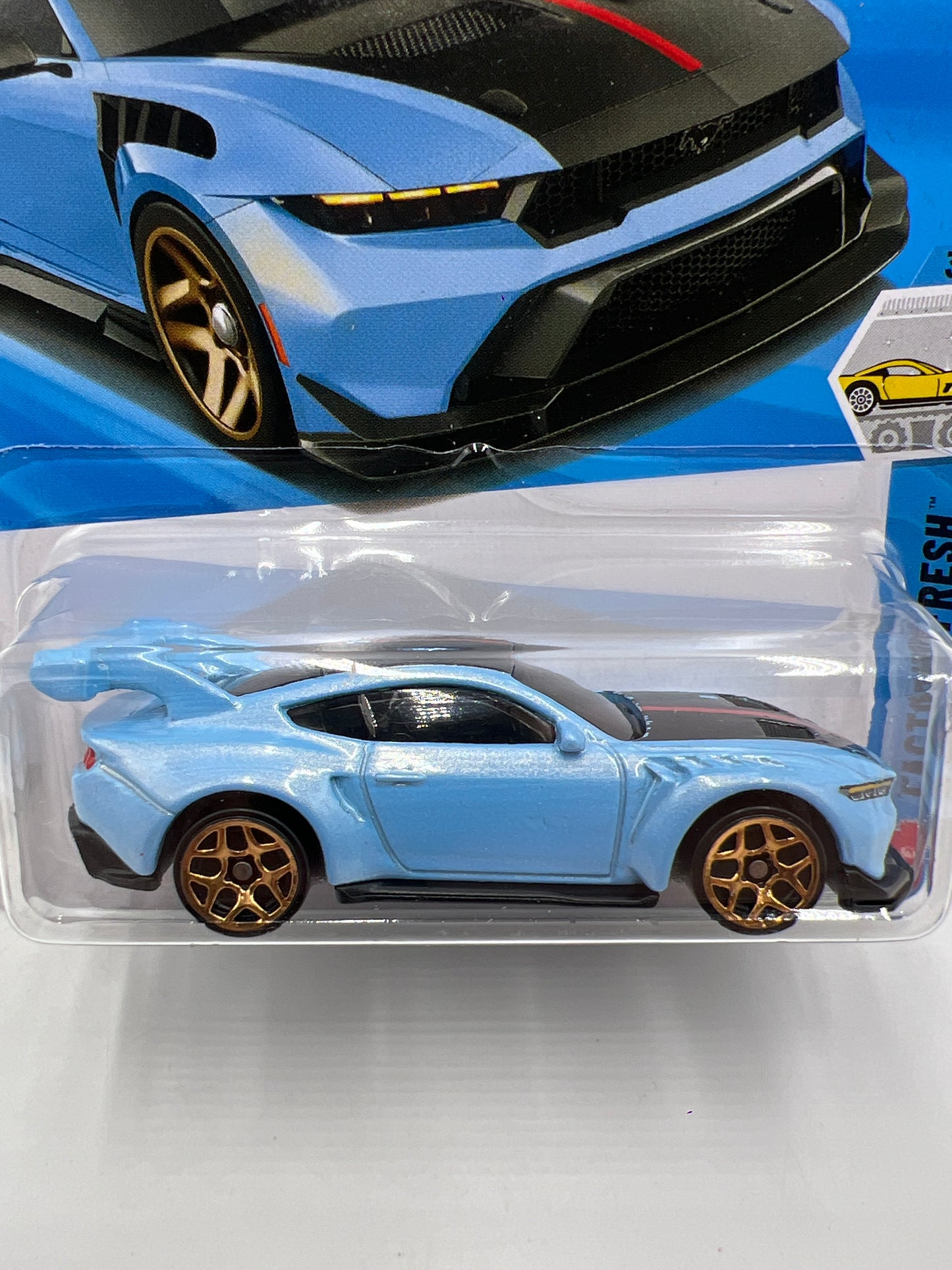 2026 Hot Wheels B Case Factory Fresh #43 Ford Mustang GTD Light Blue 29D