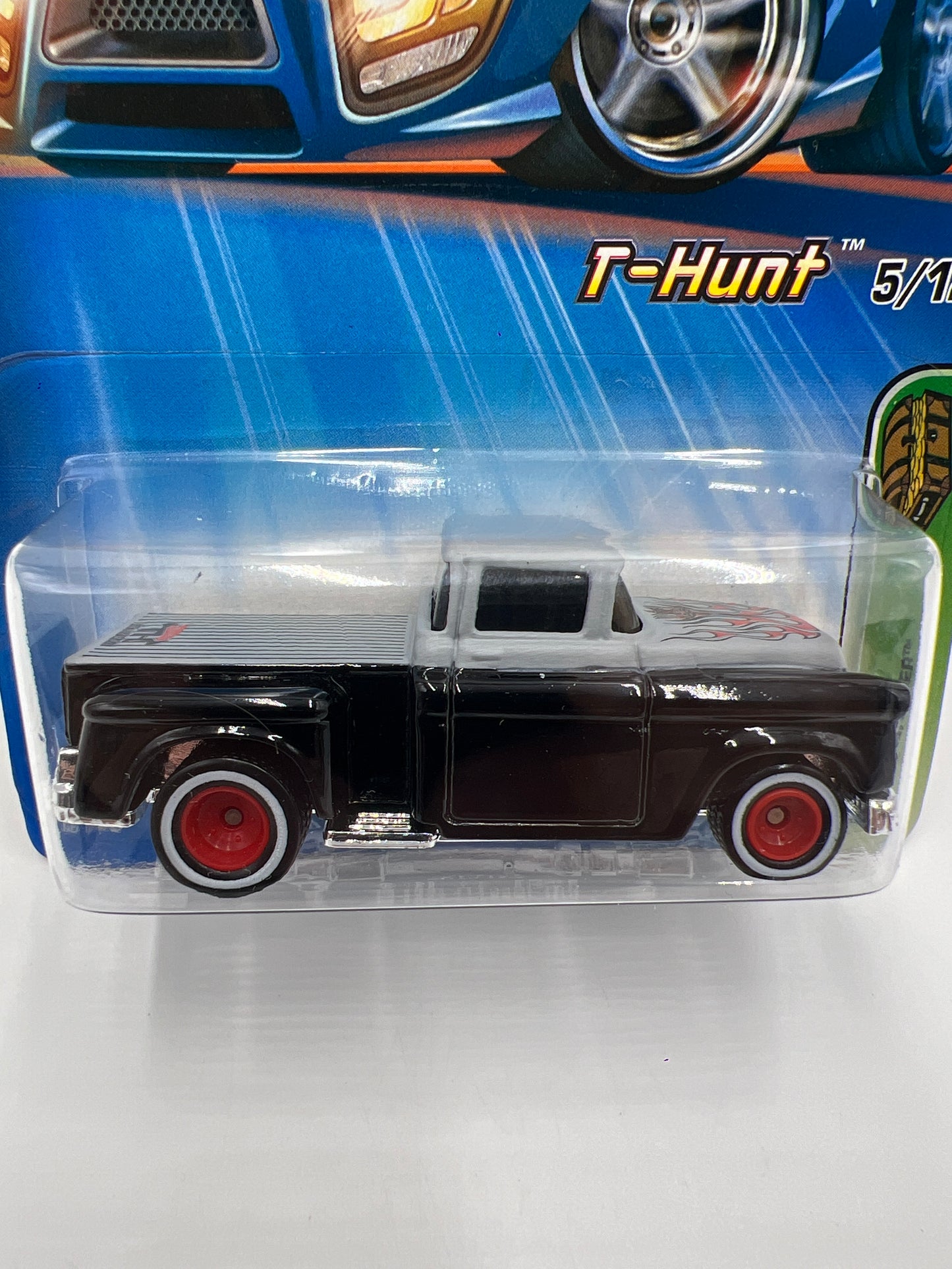 2005 Hot Wheels T-Hunt #125 Treasure Hunt 56 Flashsider Black/Gray W/Real Riders 282A