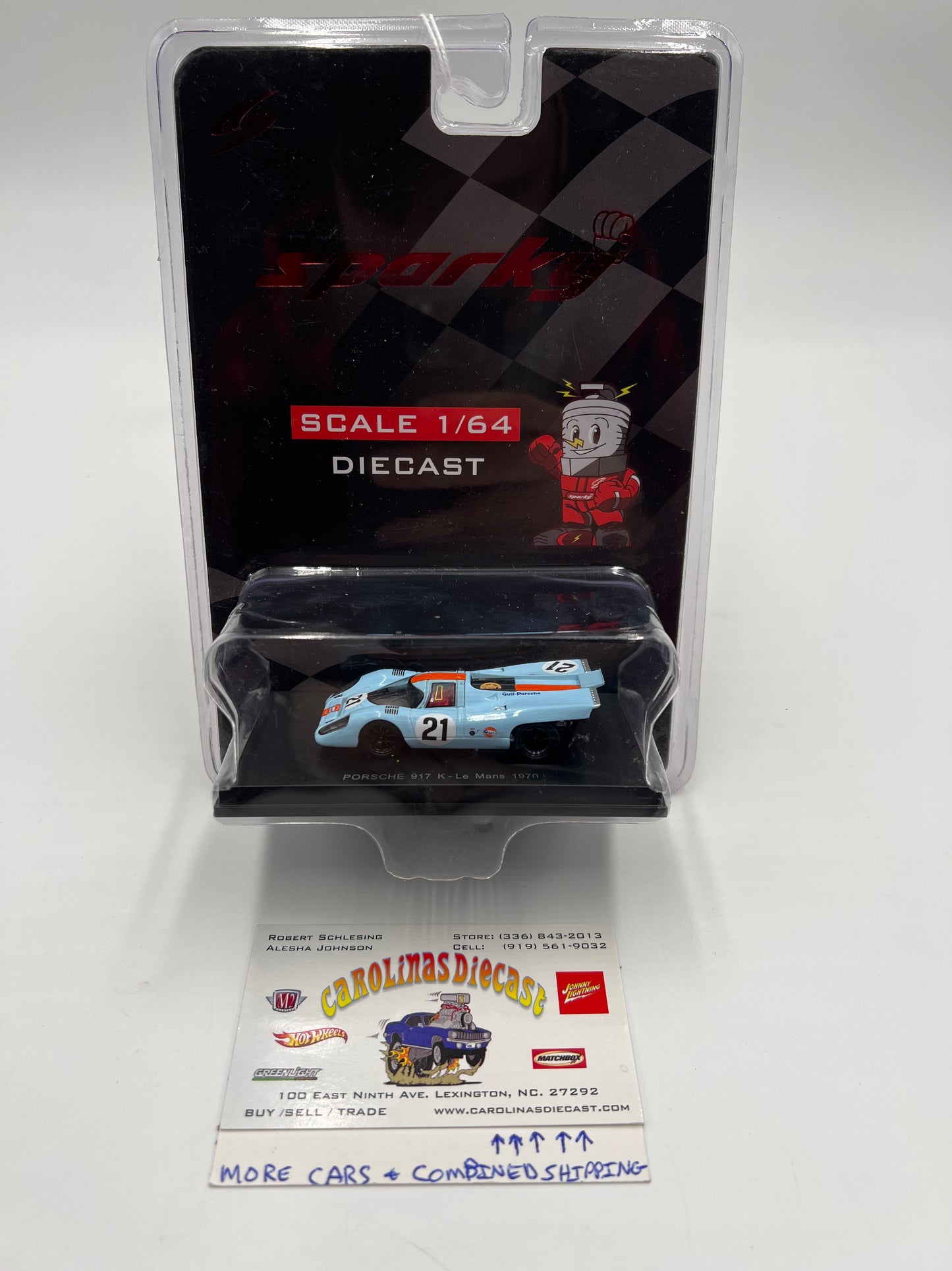 Sparky Scale 1/64 Diecast Gulf #21 Porsche 917 K Le Mans 170 VHTF Wheel Error