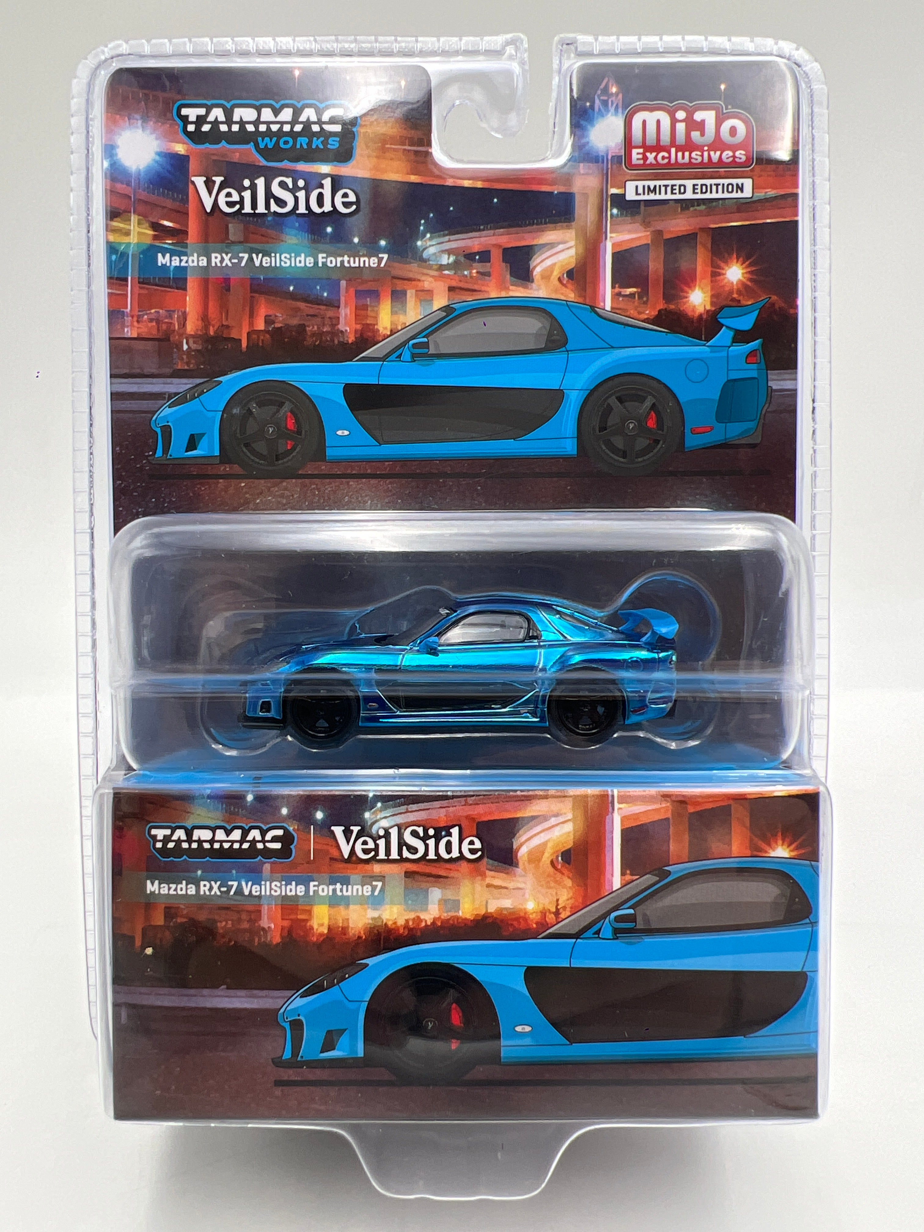 TARMAC Mazda RX-7 VeilSid ノーマル チェイス 2台 Tarmac Works Mijo Exclusives #75 CHASE Mazda RX-7 VeilSide