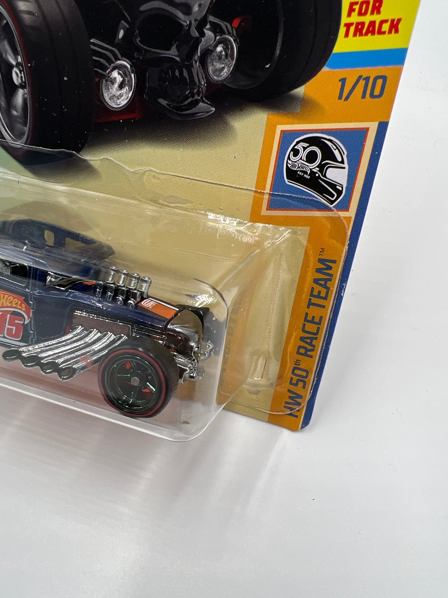 2018 Hot Wheels Super Treasure Hunt Bone Shaker Ultimate Chase W/Protector
