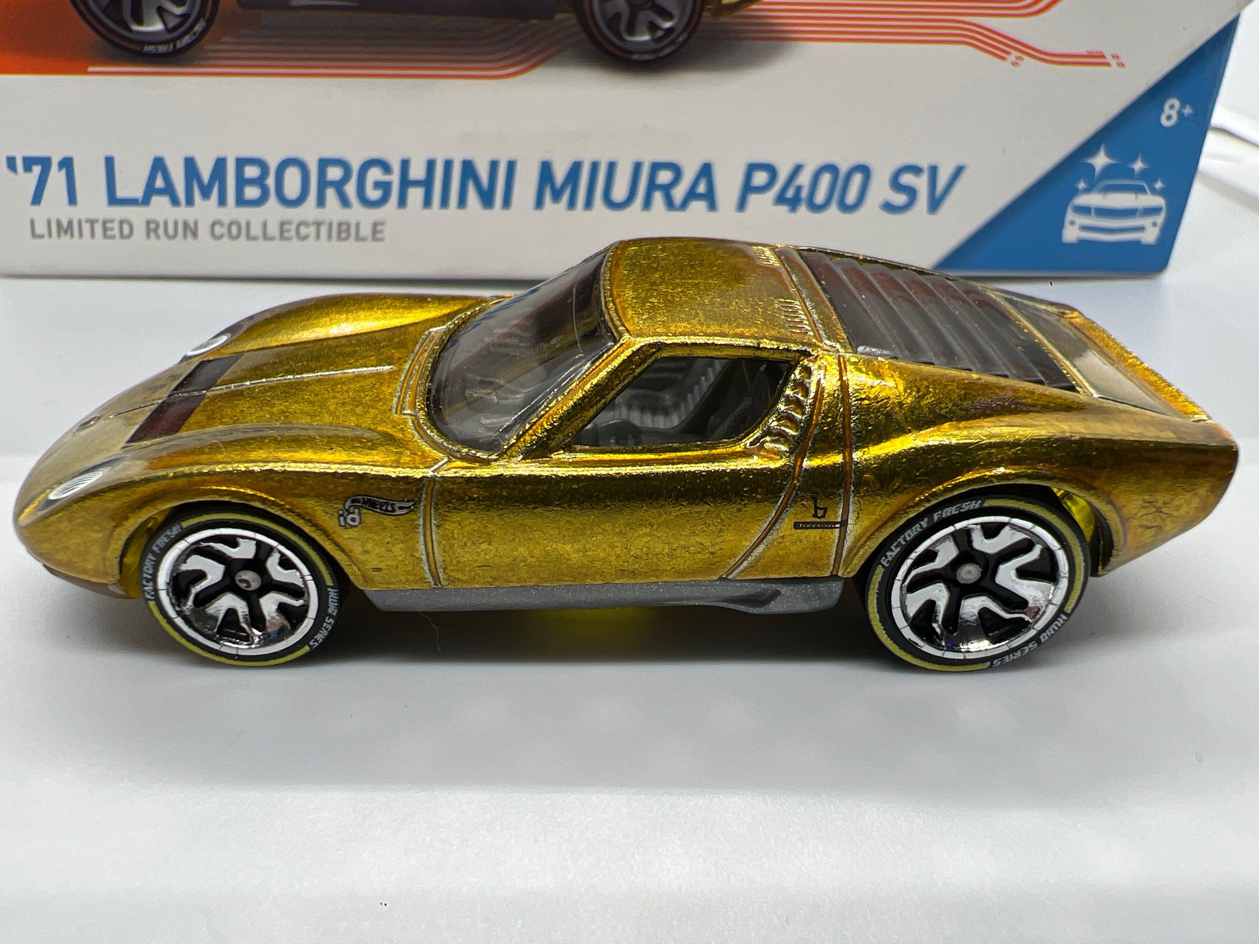 Hot Wheels ID Series 1 #3 71 Lamborghini Miura P400 SV Gold Opened