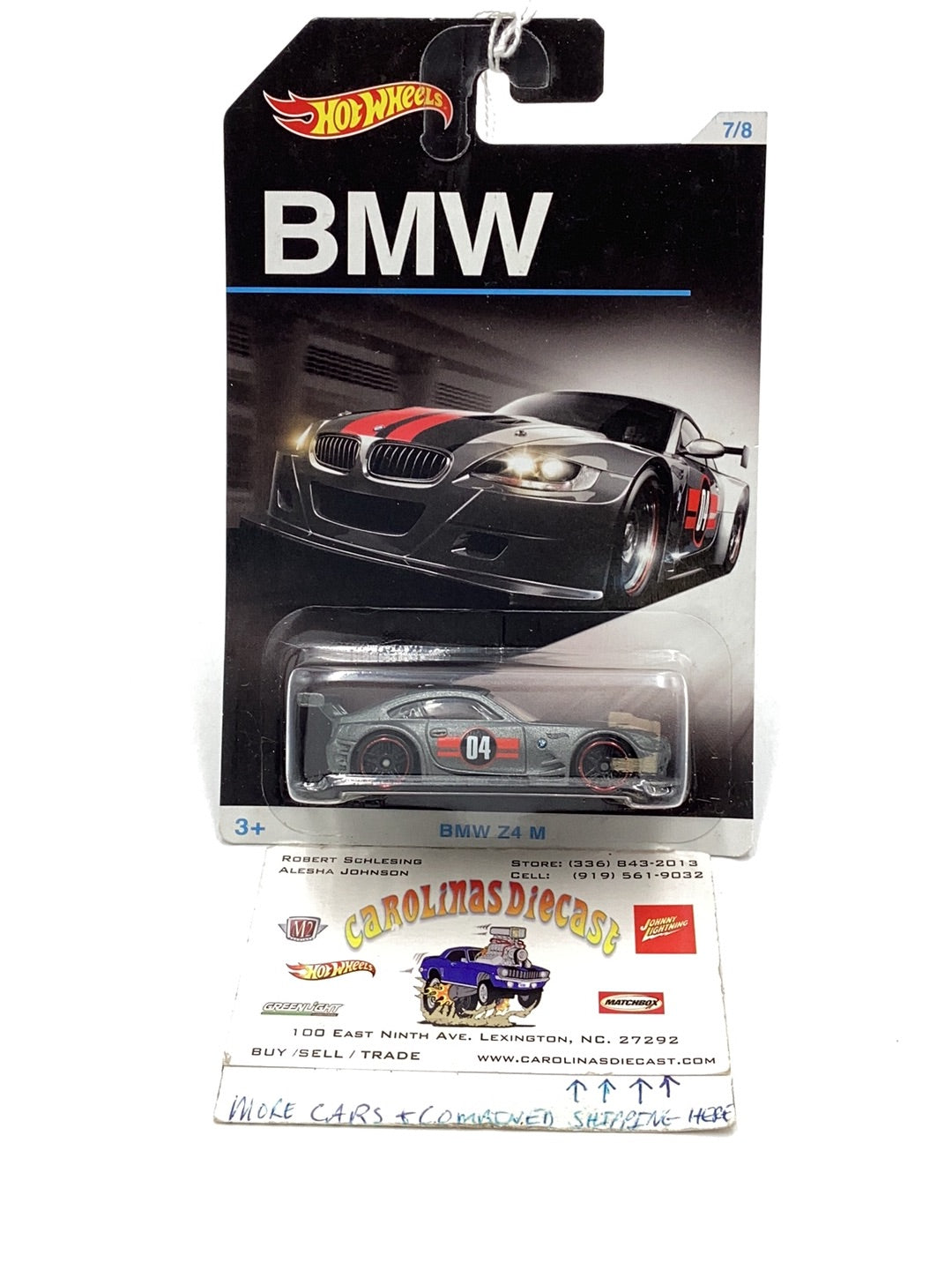 Hot wheels BMW series BMW Z4 M Walmart exclusive 7/8 151C