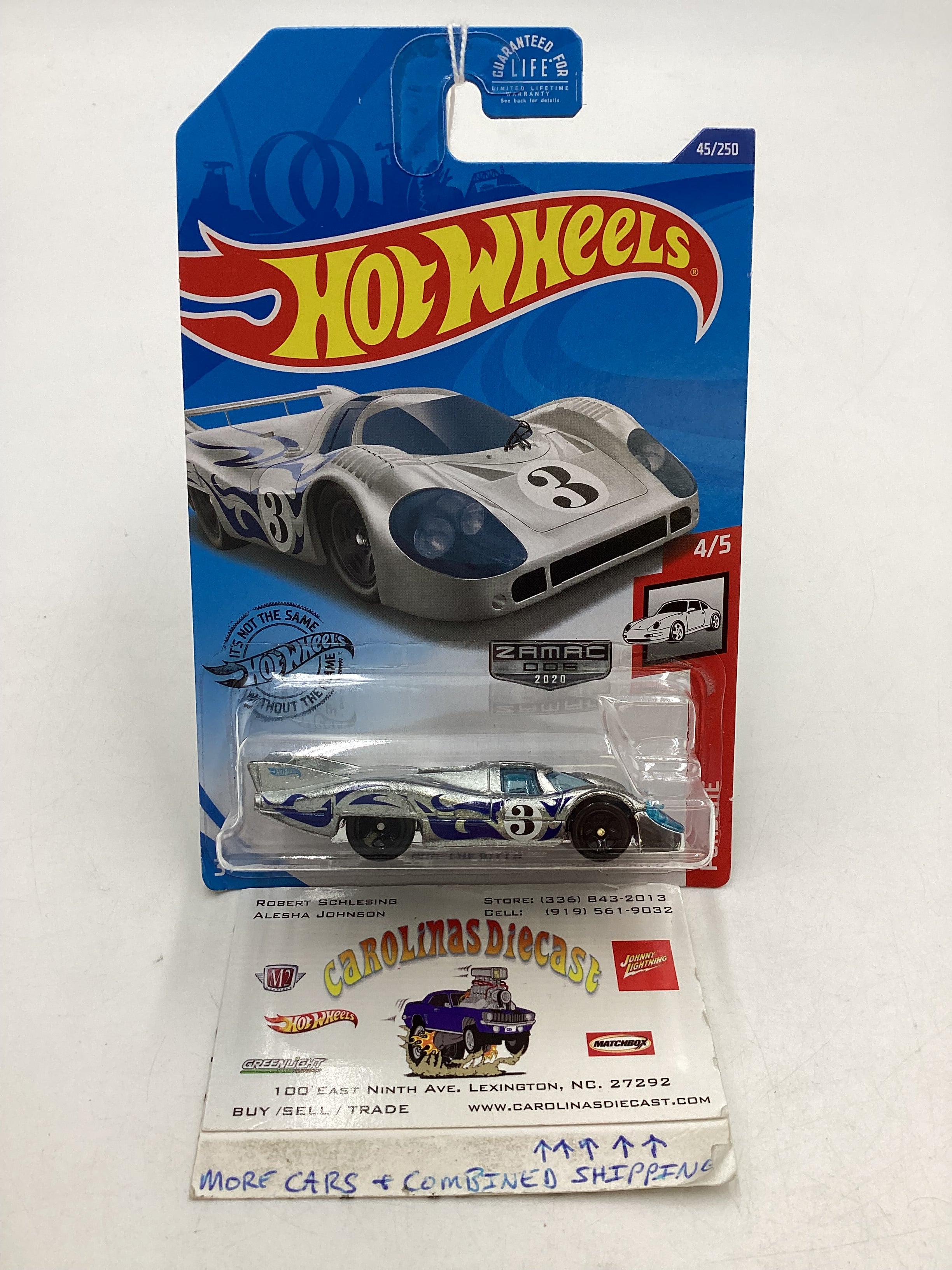 2020 Hot wheels #45 Zamac 006 Porsche 917 LH 143B – carolinasdiecast