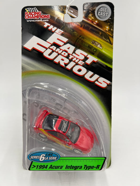 Racing Champions Fast & Furious Series 6 1994 Acura Integra Type-R Red