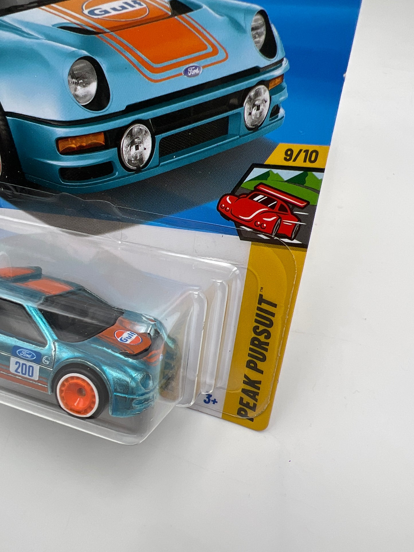 2025 Hot Wheels Factory Sealed Super Treasure Hunt #247 Ford RS200 Gulf Blue W/Protector