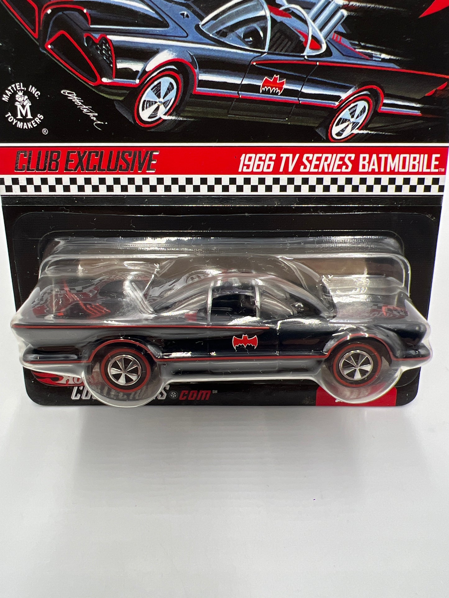 2008 Hot Wheels RLC Club Exclusive 492/13428 1966 TV Series Batmobile Black W/Protector