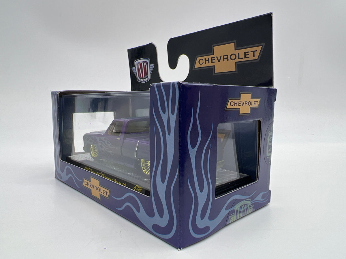 M2 Machines R108 CHASE 1973 Chevrolet Cheyenne Super 10 Purple