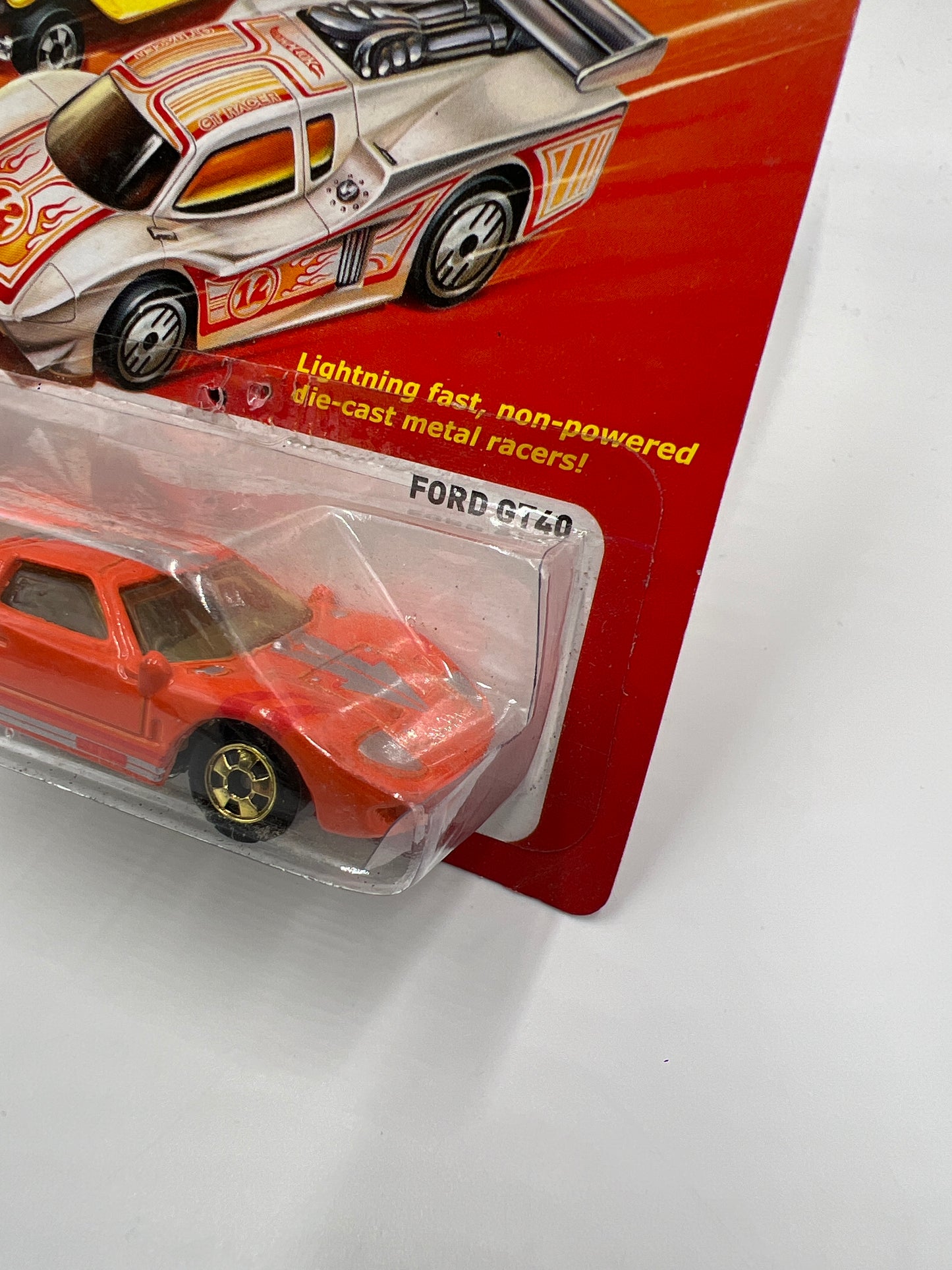Hot Wheels The Hot Ones Ford GT40 Orange Card Not Perfect 160L