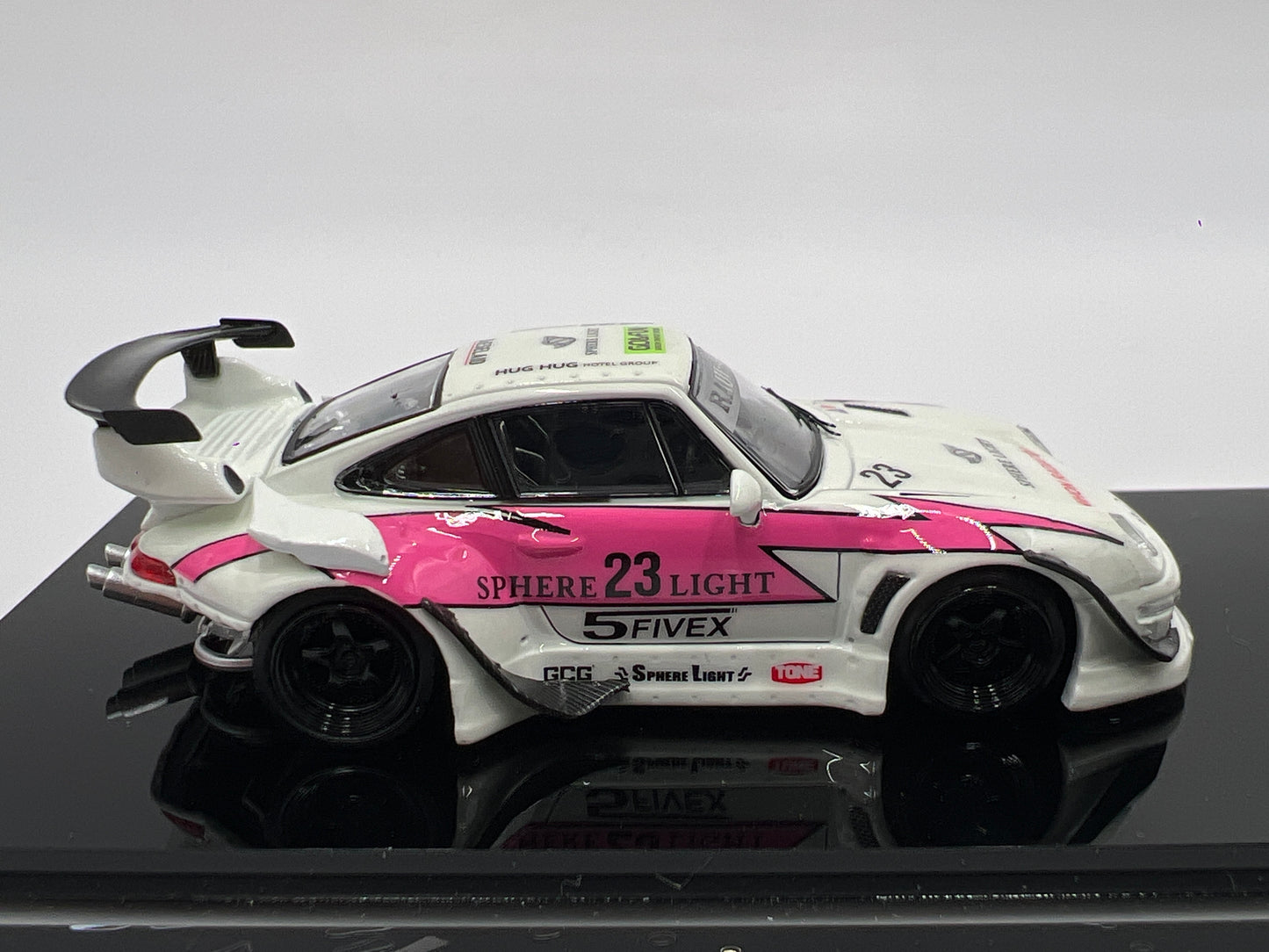 Street Warrior x Ghost Player #000/299 Alt Color Glow In The Dark Porsche 993 RWB White/Pink VHTF See Pics For Glow